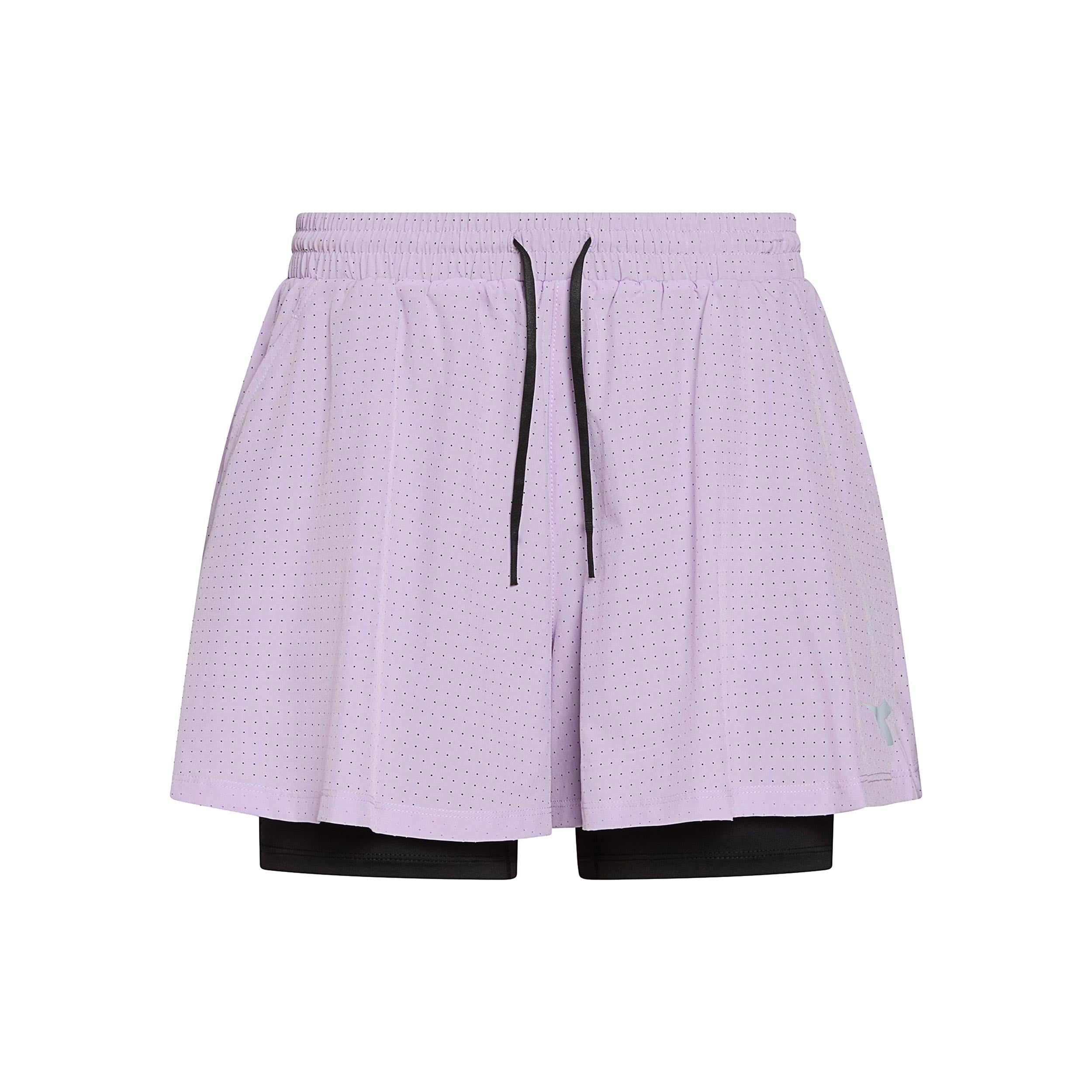 Diadora 2in1 Shorts Dames - mauve