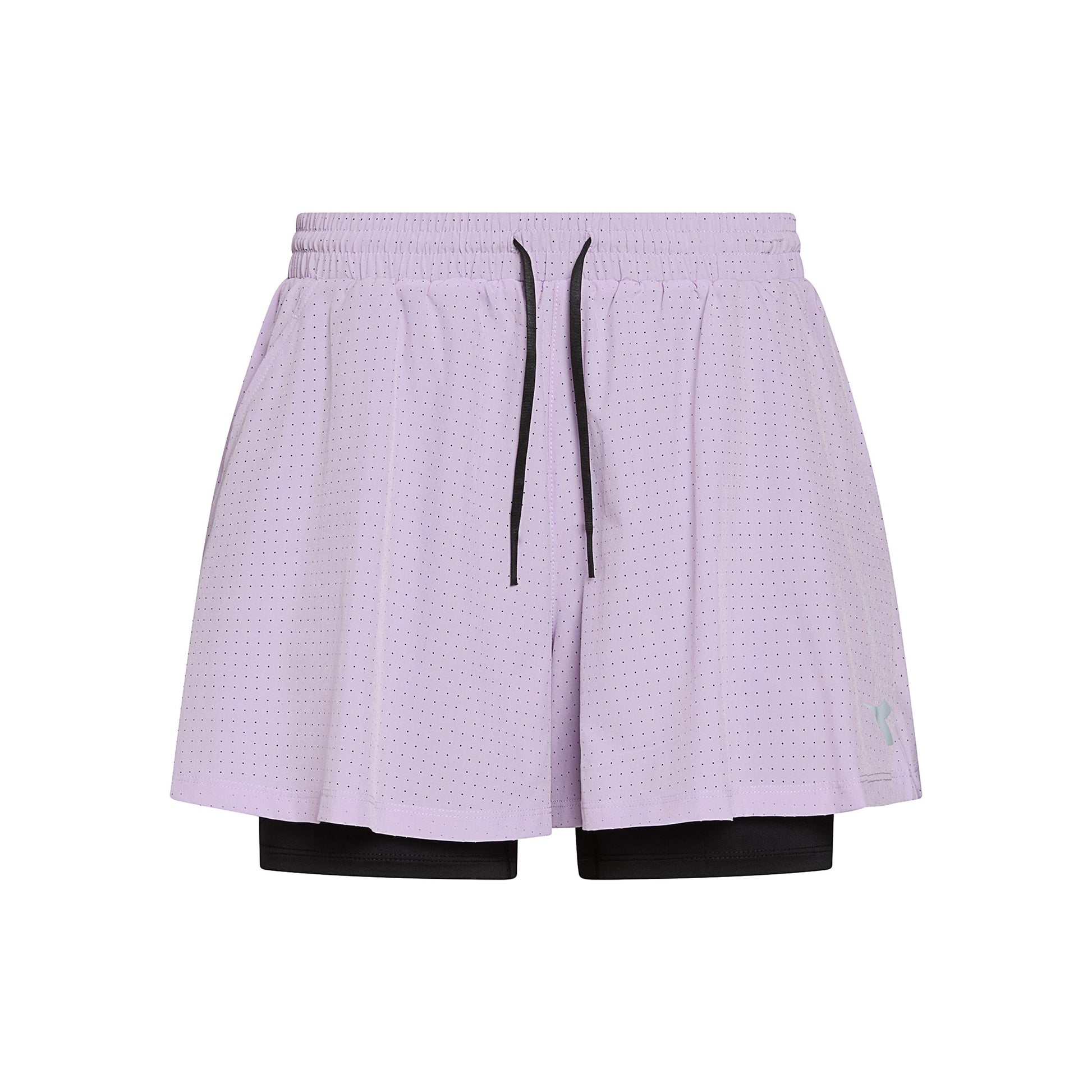 Diadora 2in1 Shorts Dames - mauve