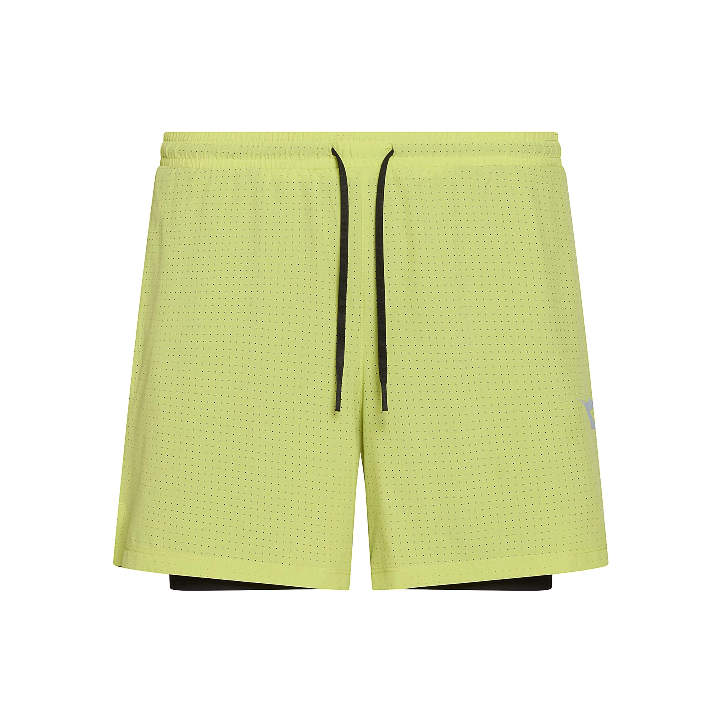 Diadora 2in1 Shorts Heren - limoen