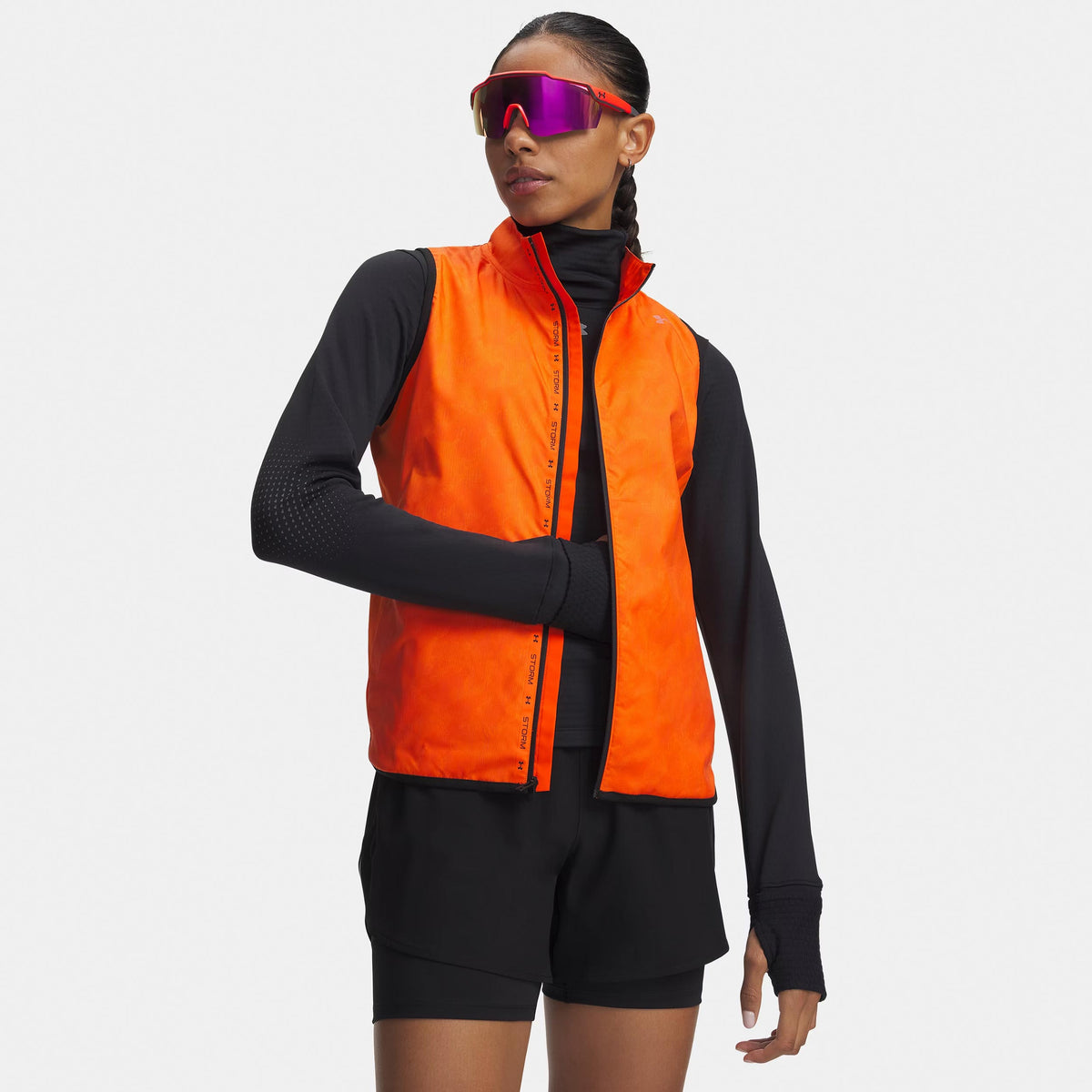 Under Armour Velociti ColdWeather Storm  Hardloopvesten Dames - oranje