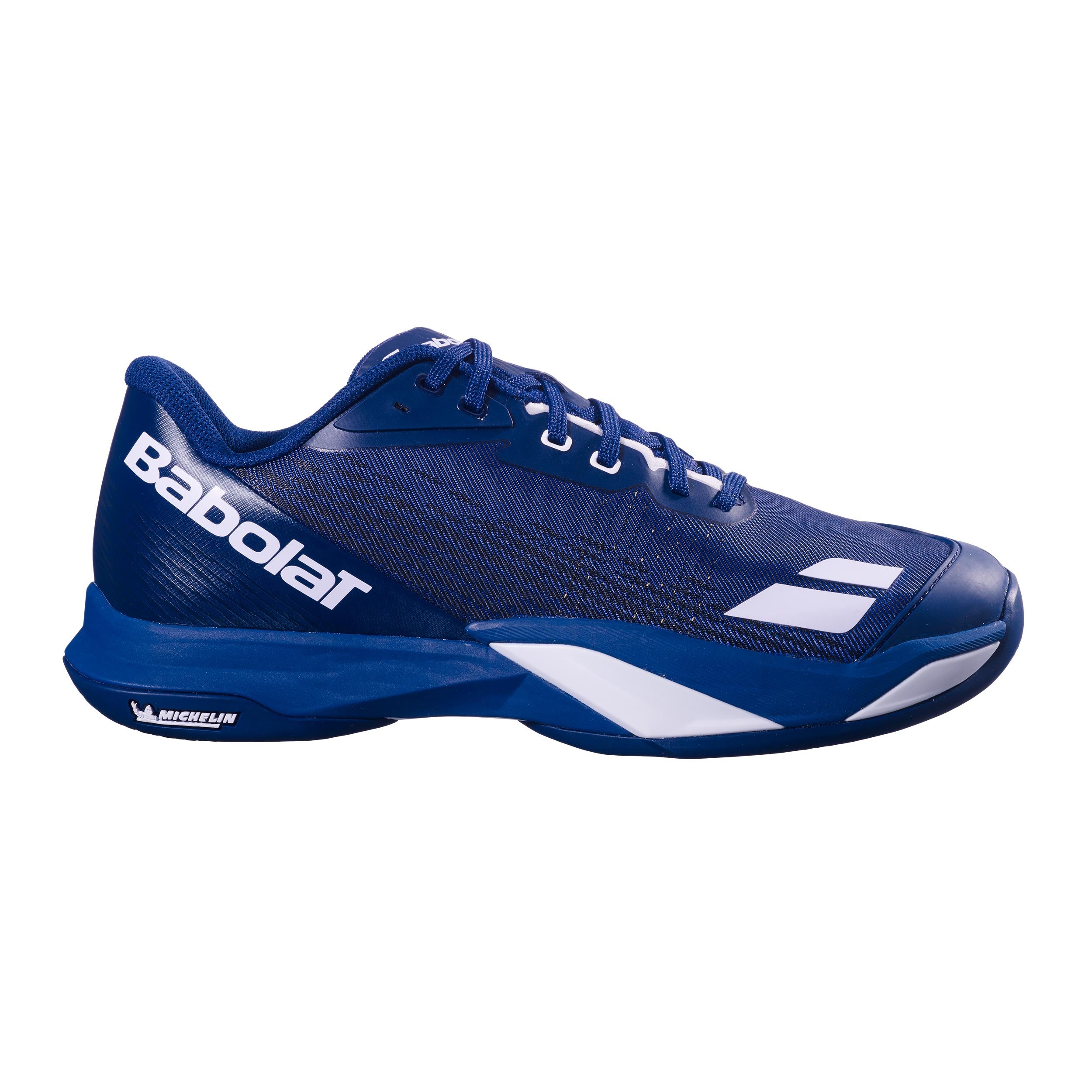 Babolat Jet Mach 4 Gravelschoen Heren - donkerblauw, wit