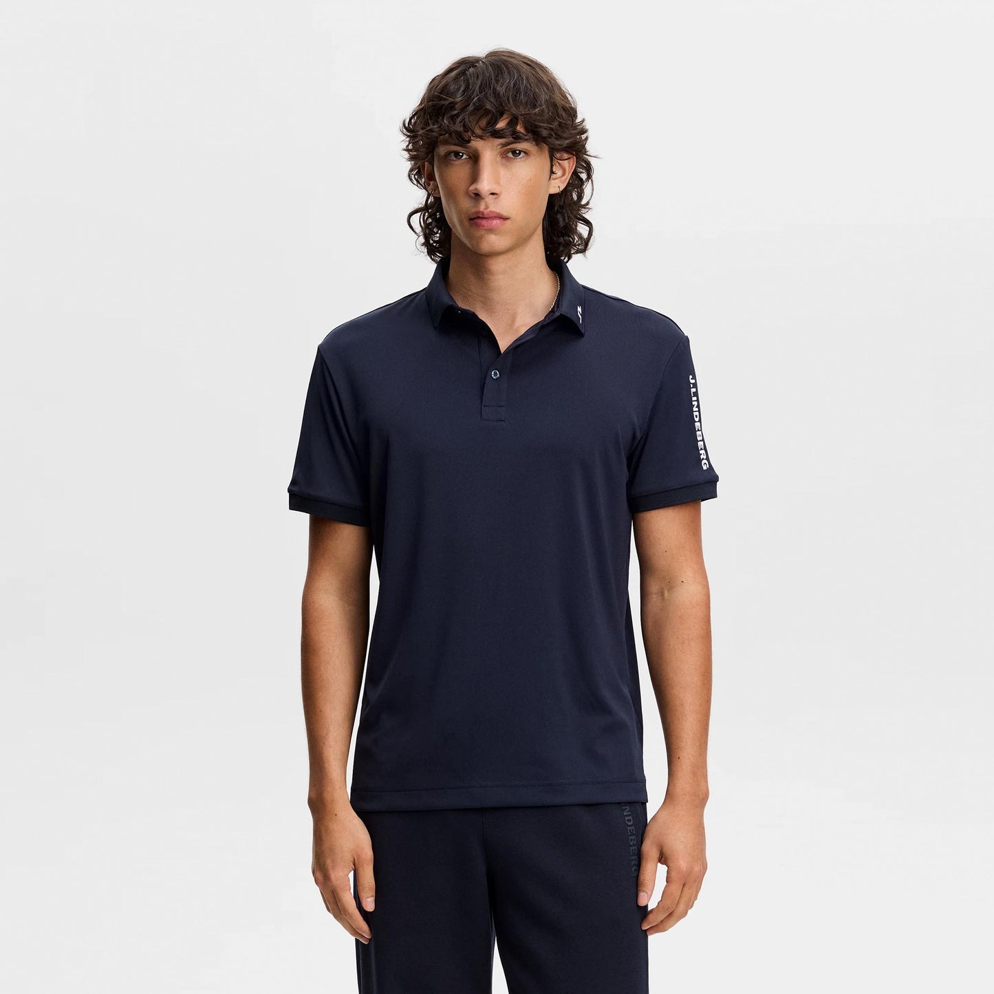 JLindeberg Tour Tech Polo Heren - donkerblauw