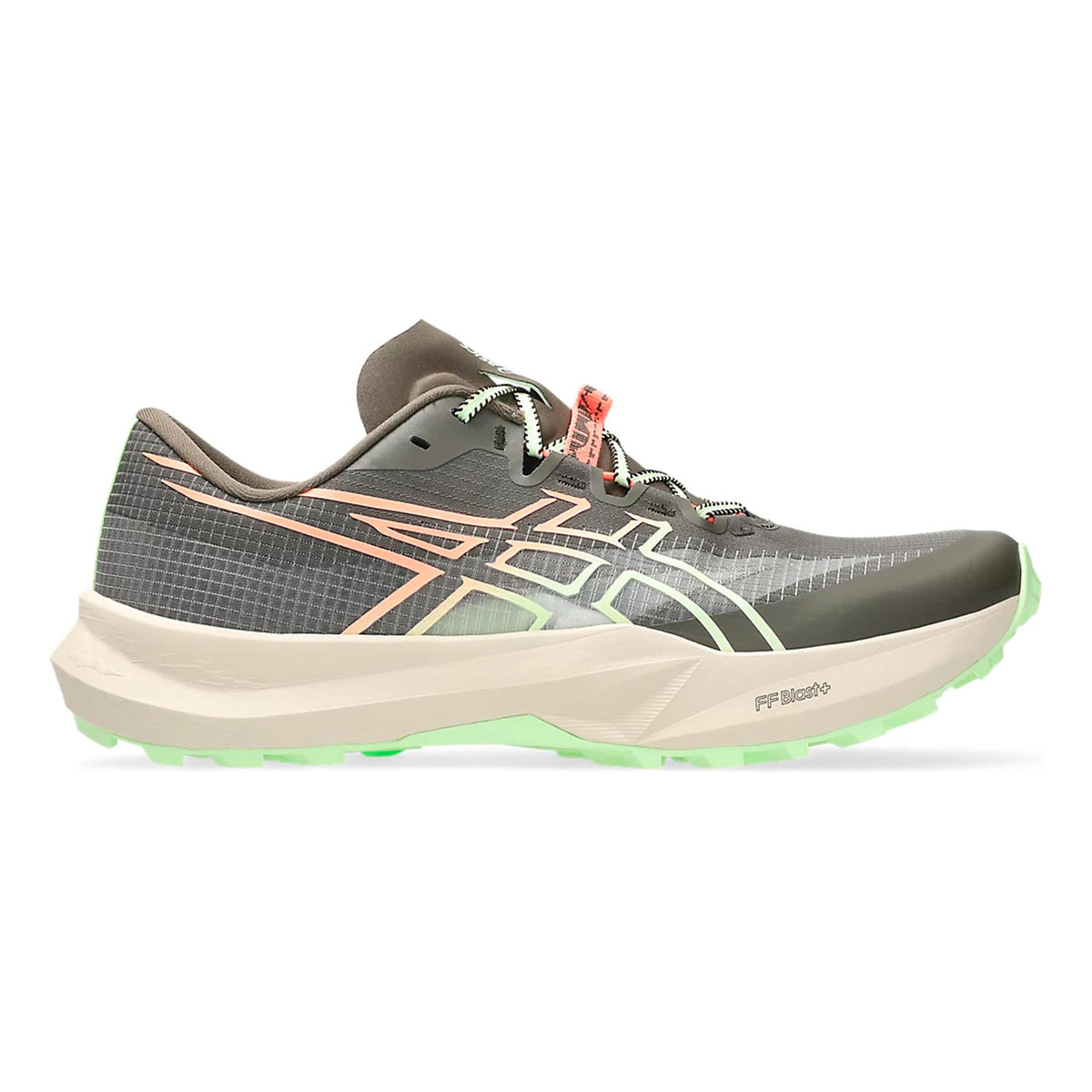 ASICS Fuji Lite 7 Trailschoen Unisex - bruin, geel