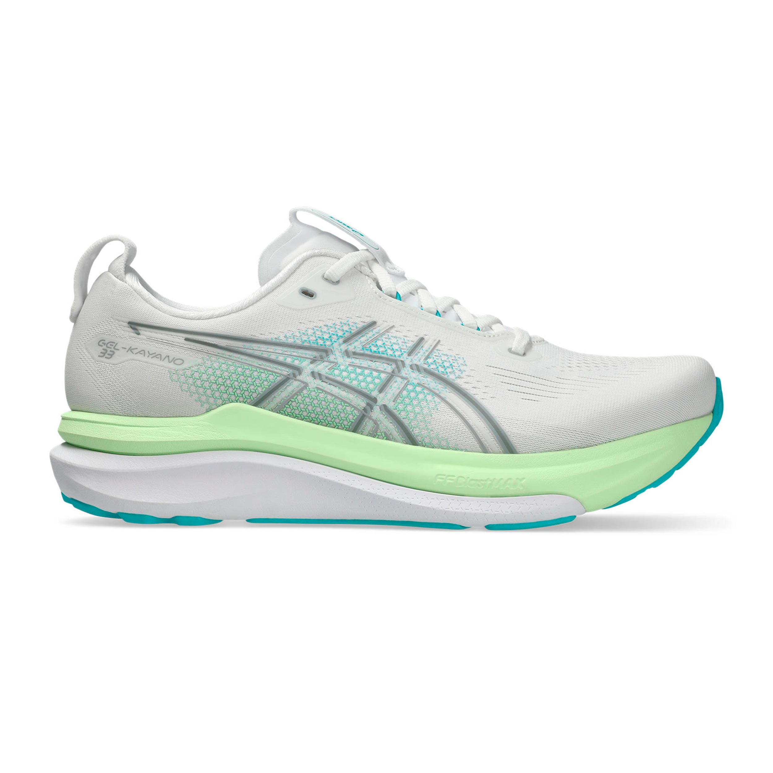 ASICS GEL-KAYANO 33 Stabiliteitsschoen Heren - wit, turkoois