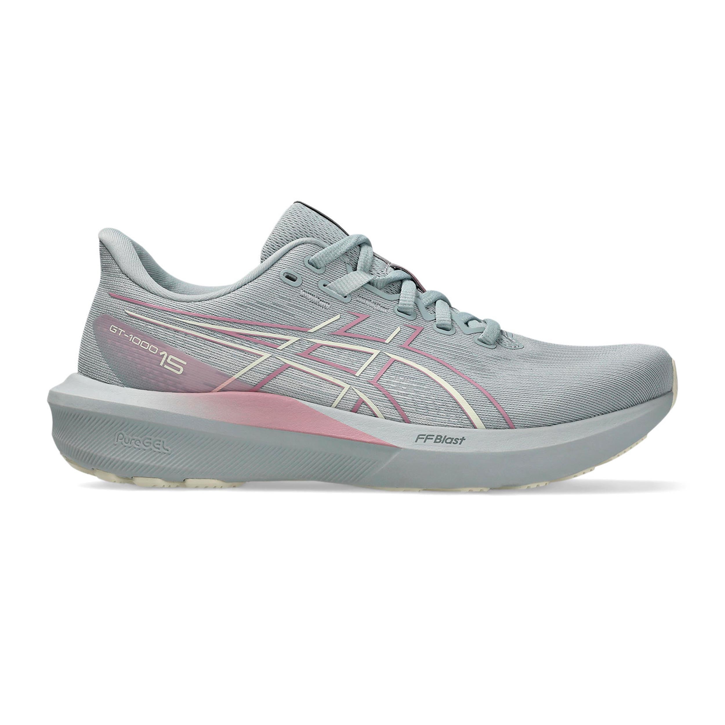 ASICS GT-1000 15 Stabiliteitsschoen Dames - blauwgrijs, crème