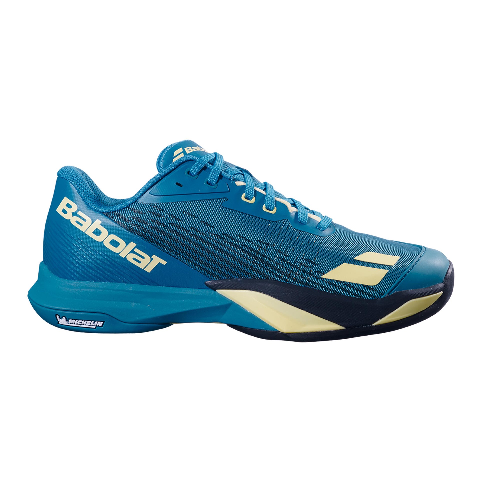 Babolat Jet Mach 4 Allcourt schoen Heren - blauw, limoen