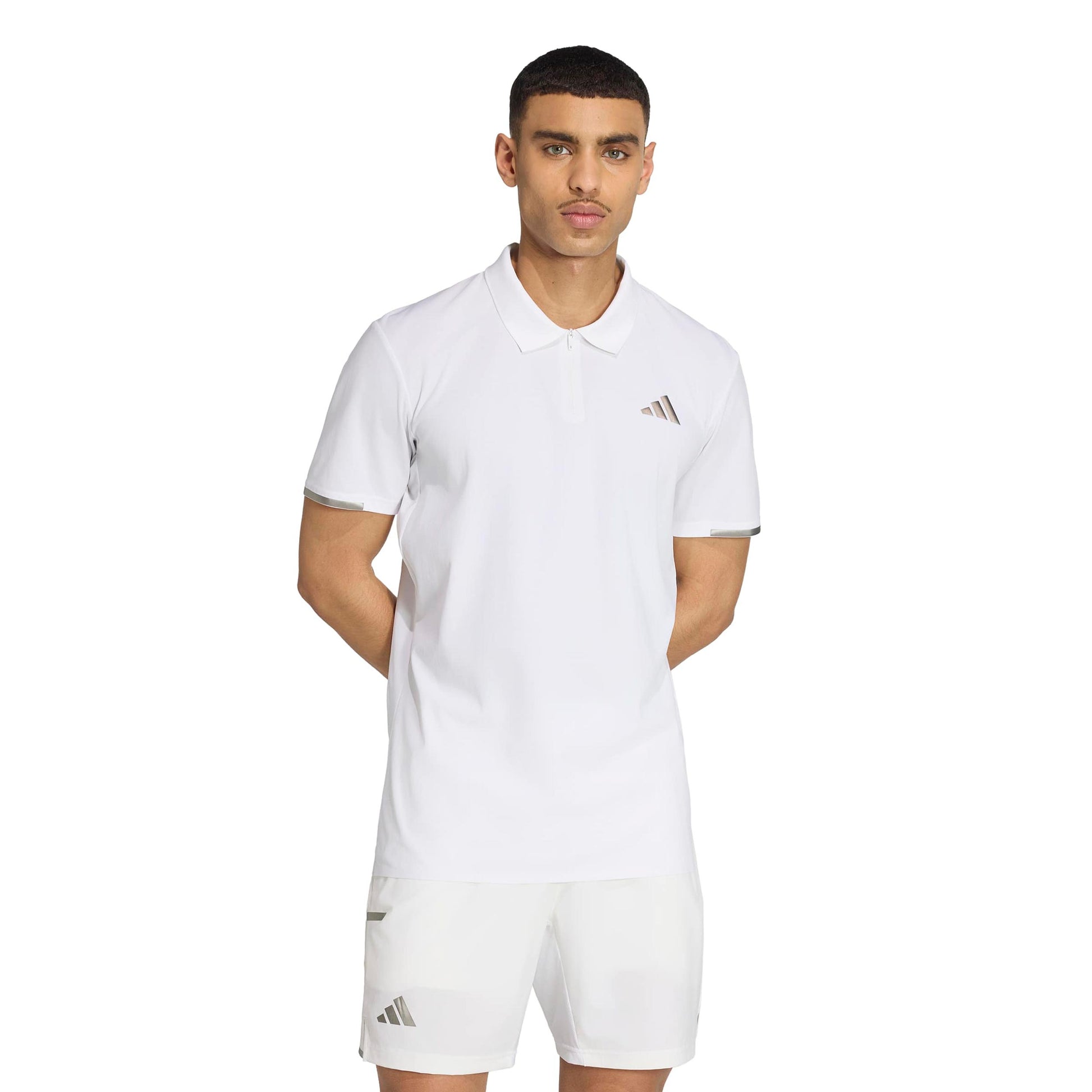 adidas Freelift Pro Polo Heren - wit, zilver