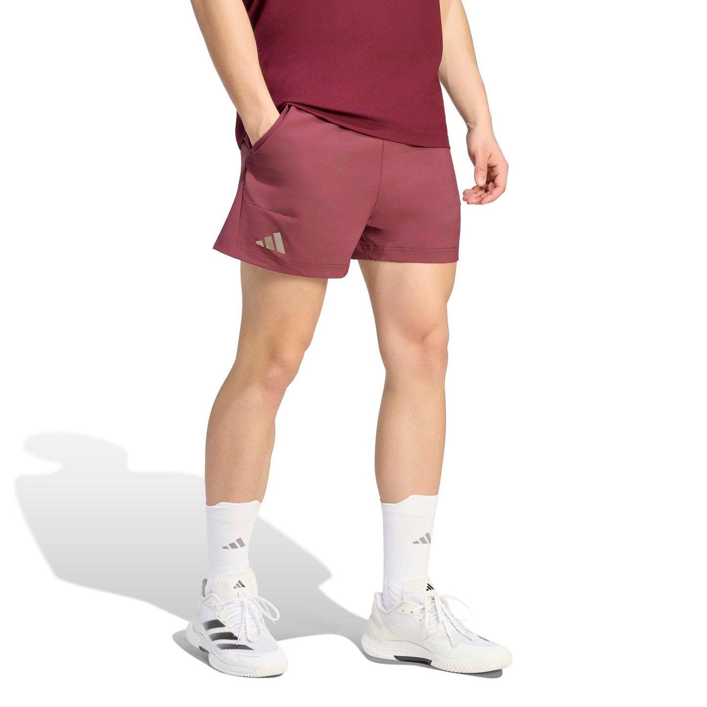 adidas Short & Tight Set Shorts Heren - wijnrood