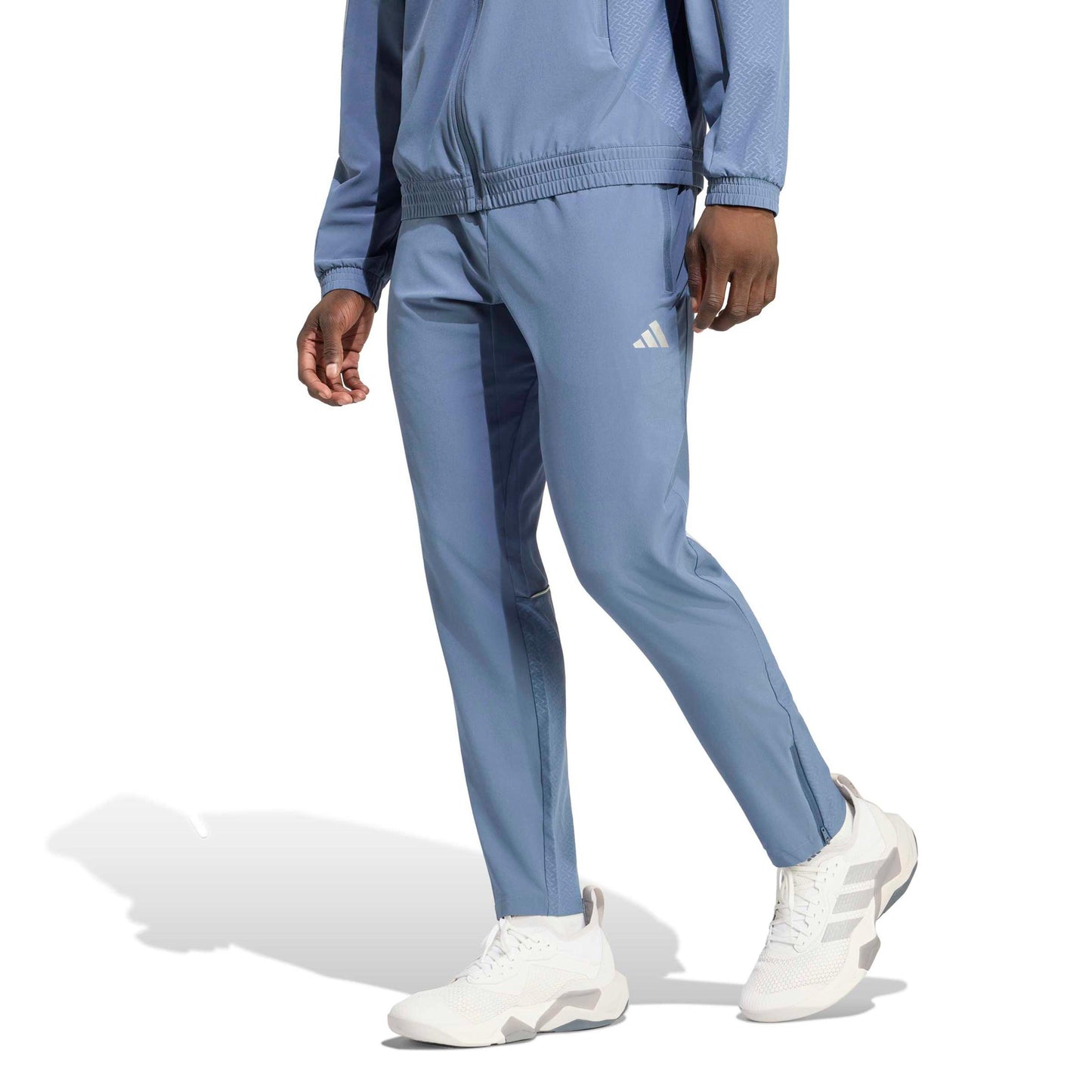 adidas Tech Trainingsbroek Heren - blauwgrijs