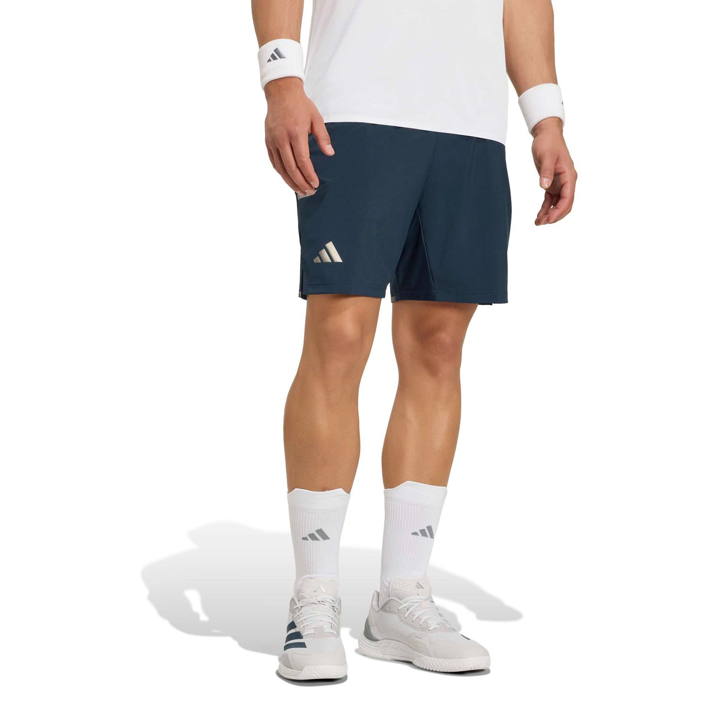 adidas 7Inch Short & Tight Shorts Heren - blauwgrijs, zilver