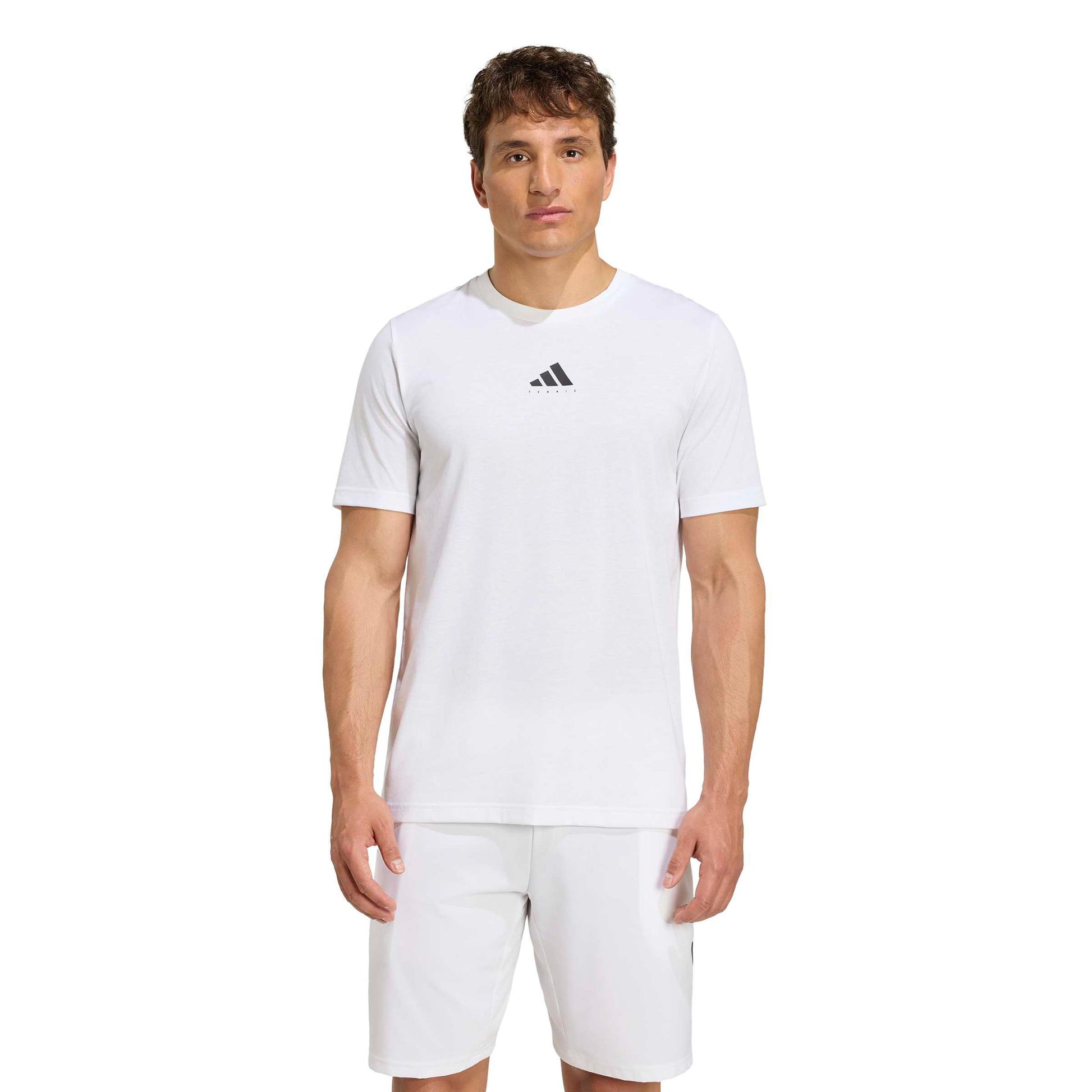 adidas T-shirt Heren - wit, veelkleurig