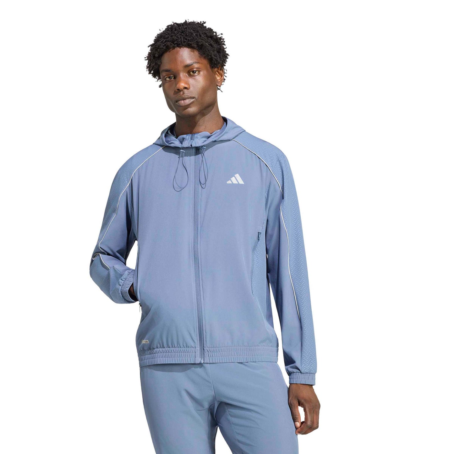 adidas Tech Stop Trainingsjack Heren - blauwgrijs