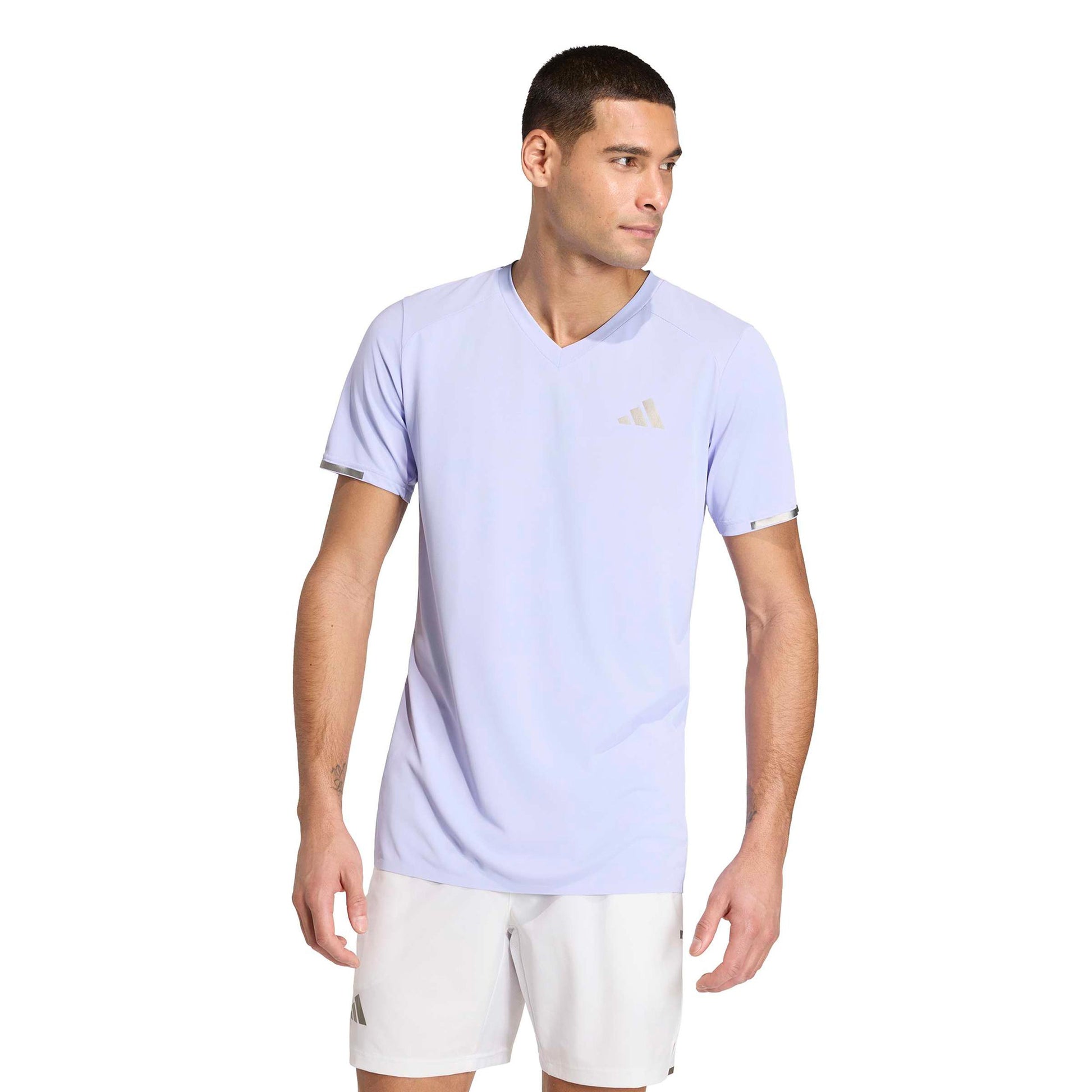 adidas Freelift Pro T-shirt Heren - mauve, zilver