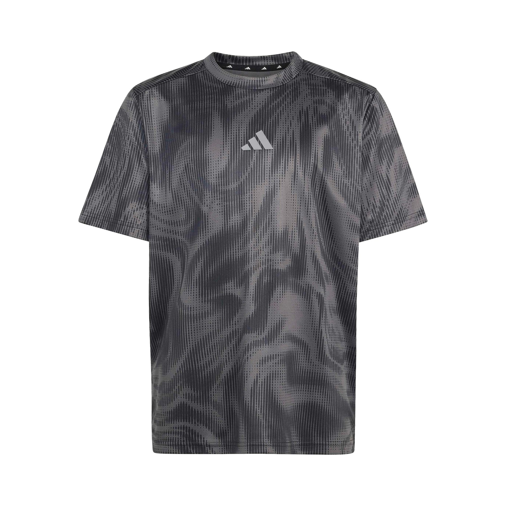 adidas Allover Graphik T-shirt Kinderen - donkergrijs, zwart