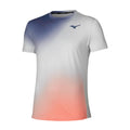 Graphic T-shirt Heren - lichtgrijs, koraal