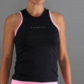 ESSENTIAL Tanktop Dames - zwart, roze