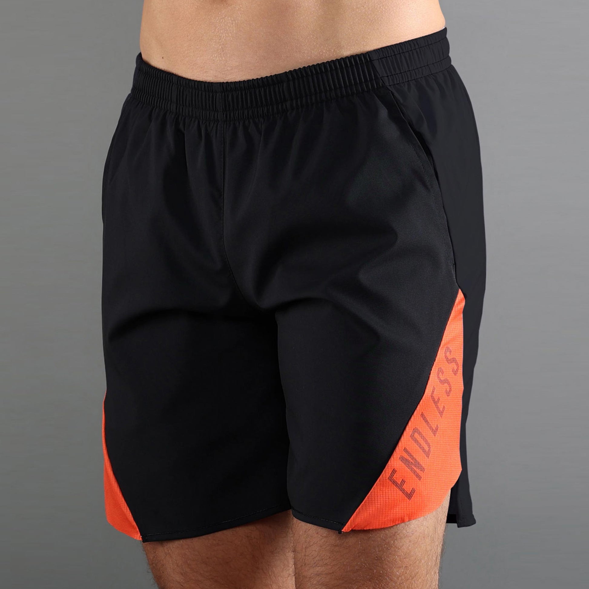 Endless PHOENIX Shorts Heren - zwart, oranje