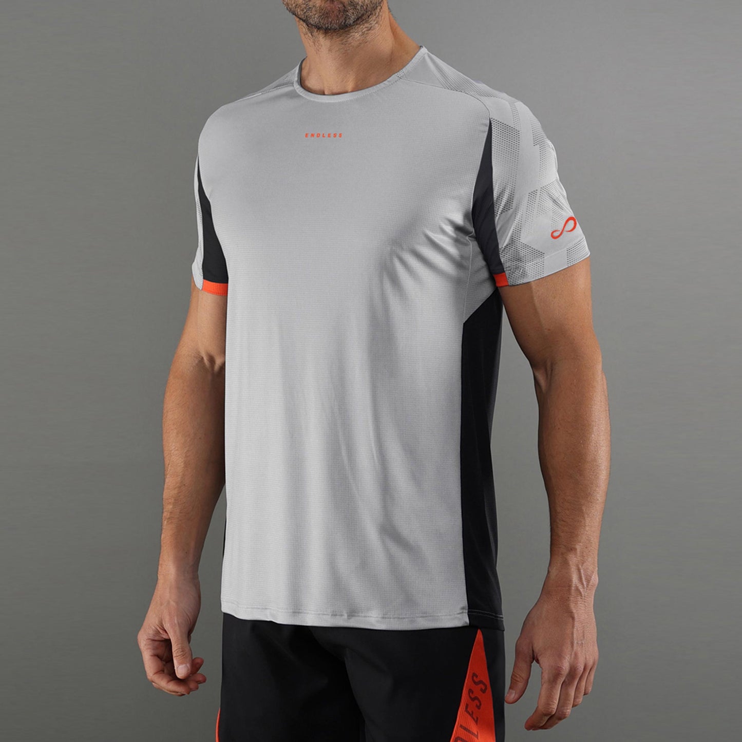 Endless RYKER T-shirt Heren - grijs, zwart