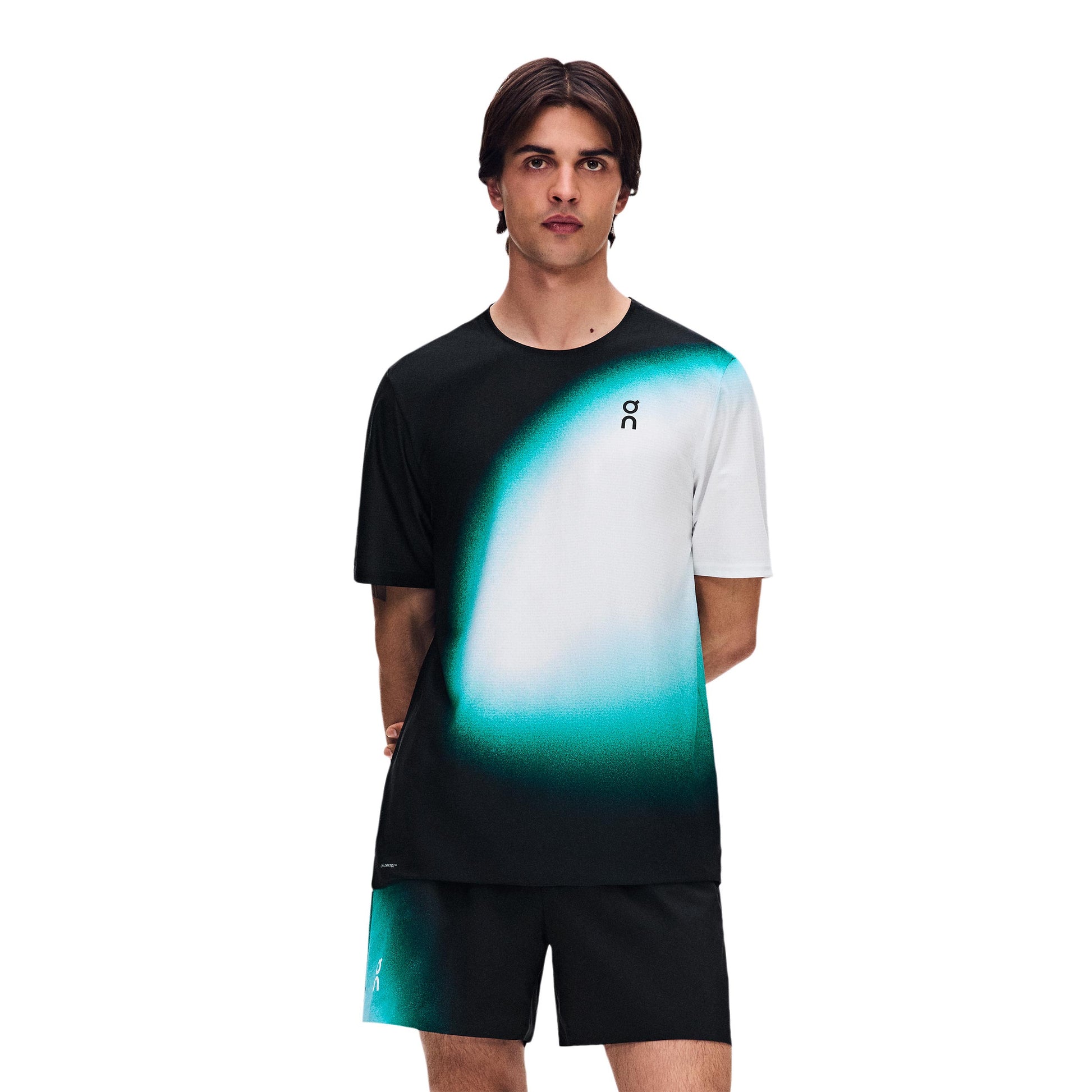 On Court- Swing T-shirt Heren - zwart, groen