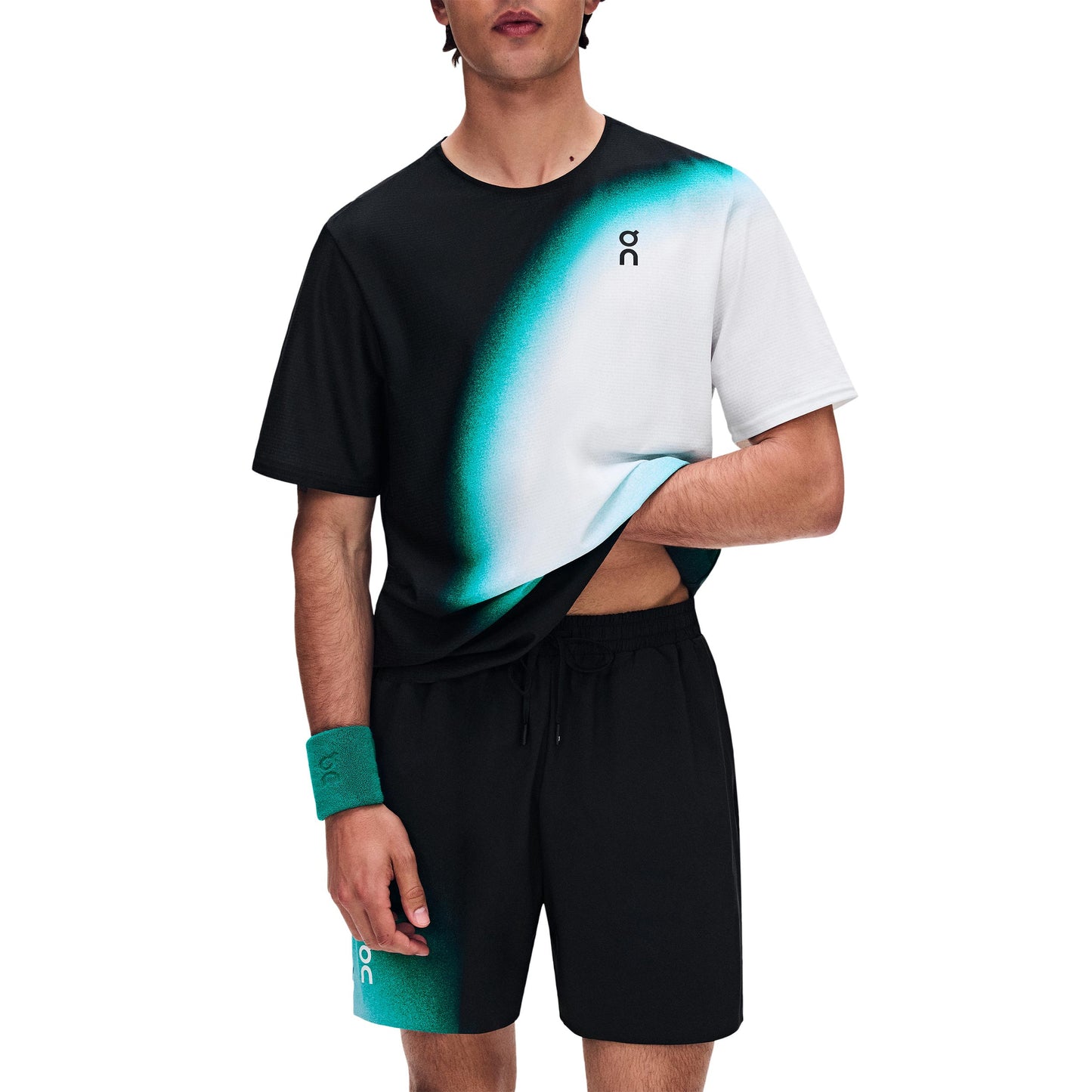 On 5Inch Court Swing Shorts Heren - zwart, groen