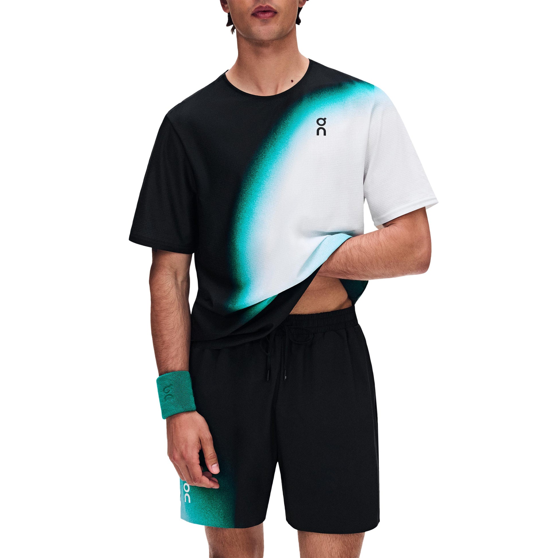 On 5Inch Court Swing Shorts Heren - zwart, groen