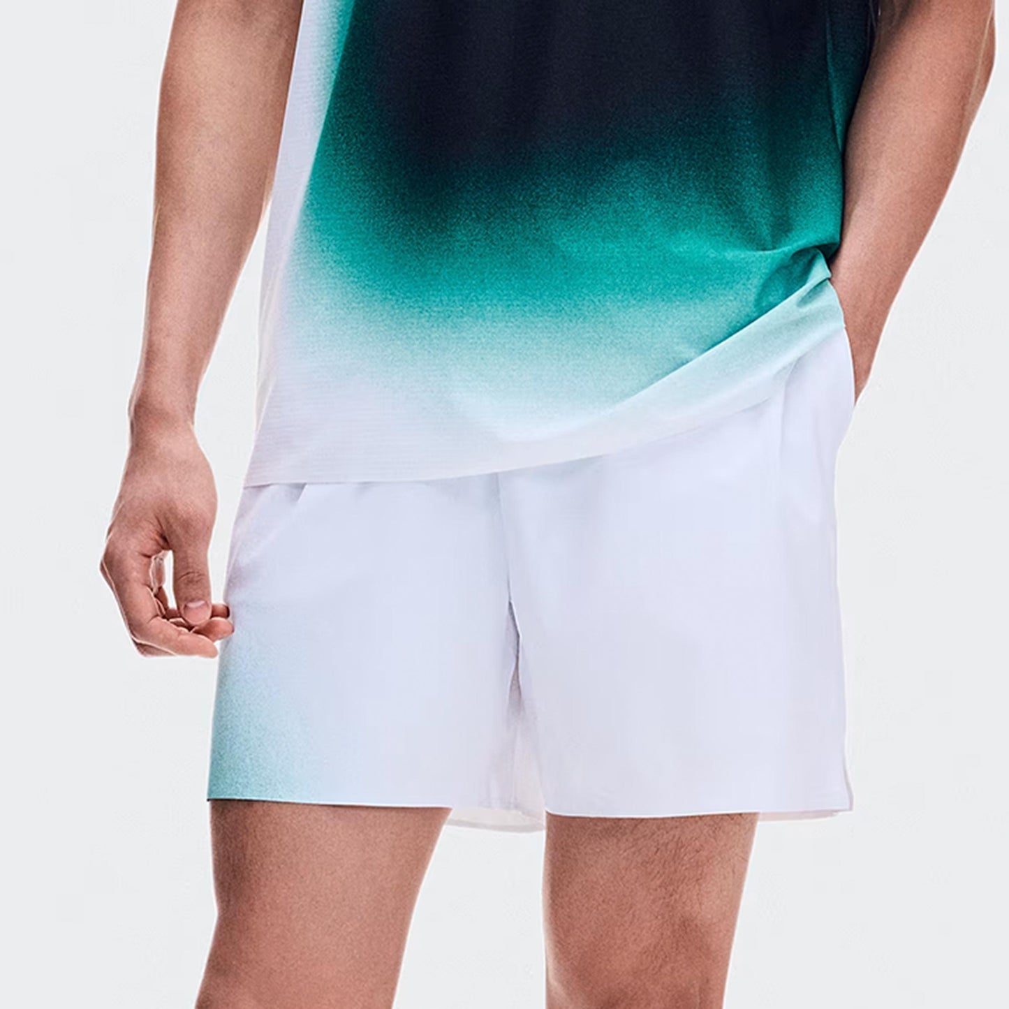 On 5Inch Court Swing Shorts Heren - wit, groen
