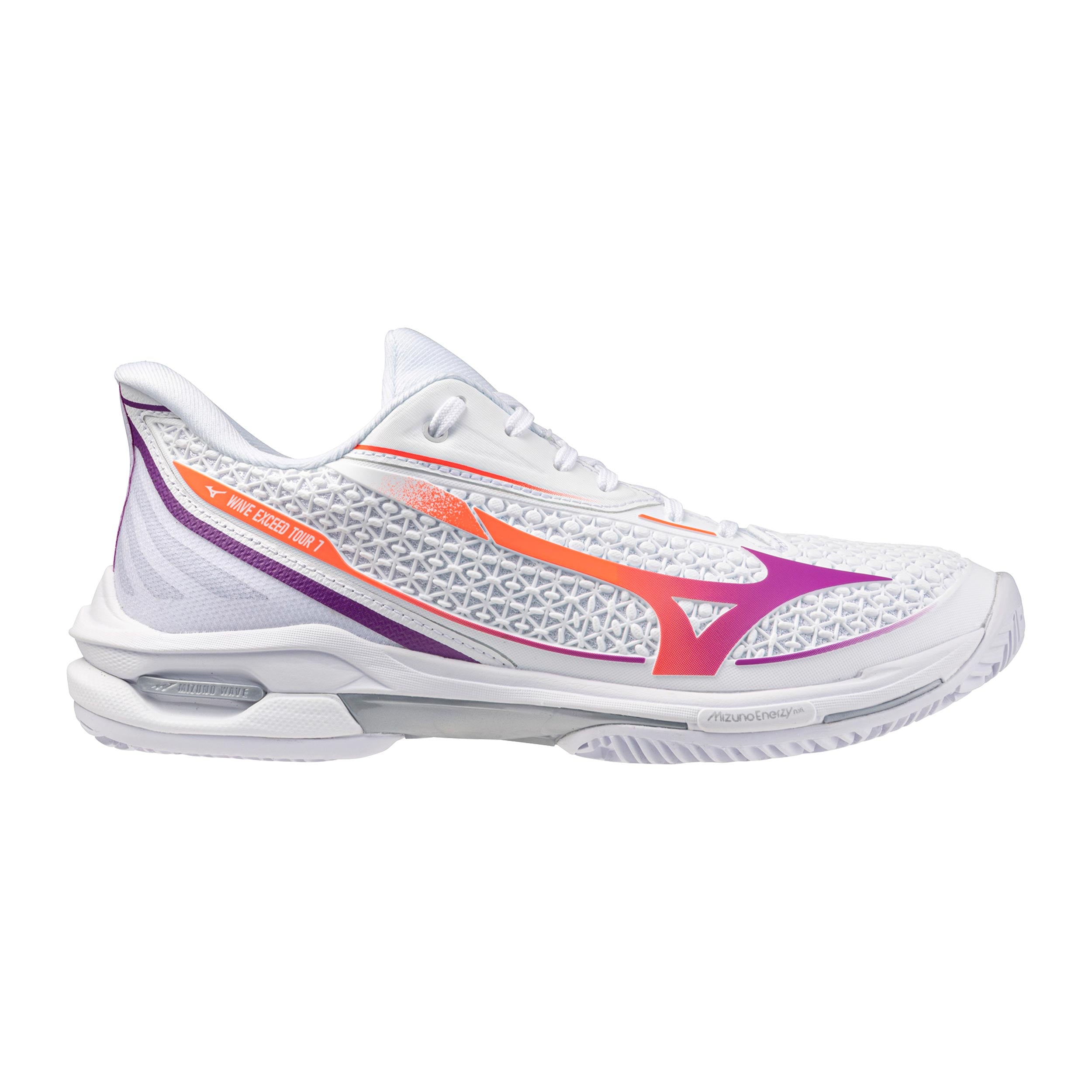 Mizuno Wave Exceed Tour 7 Gravelschoen Dames - wit, lila