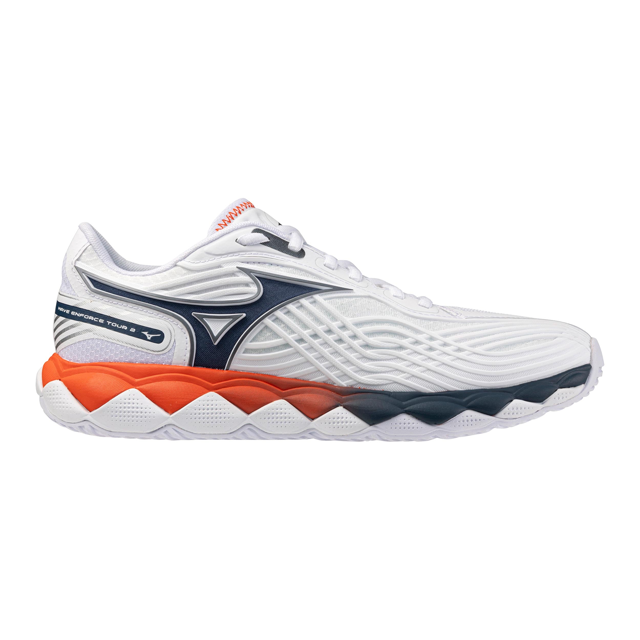 Mizuno Wave Enforce Tour 2 Allcourt schoen Heren - wit, blauw