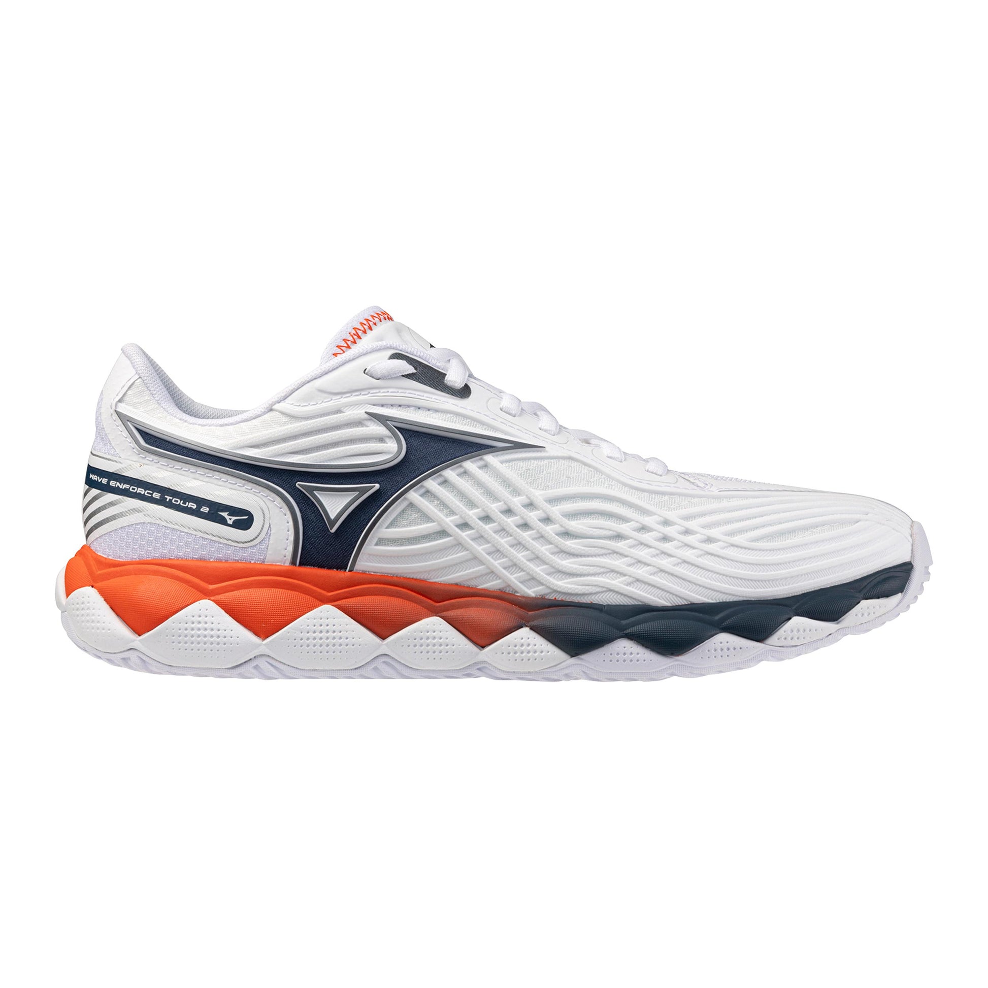 Mizuno Wave Enforce Tour 2 Allcourt schoen Heren - wit, blauw