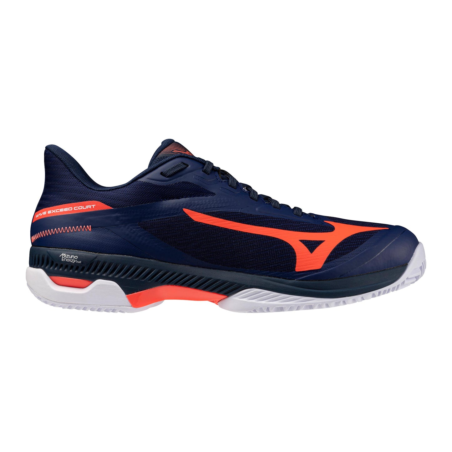 Mizuno Wave Exceed Court Gravelschoen Heren - donkerblauw, oranje