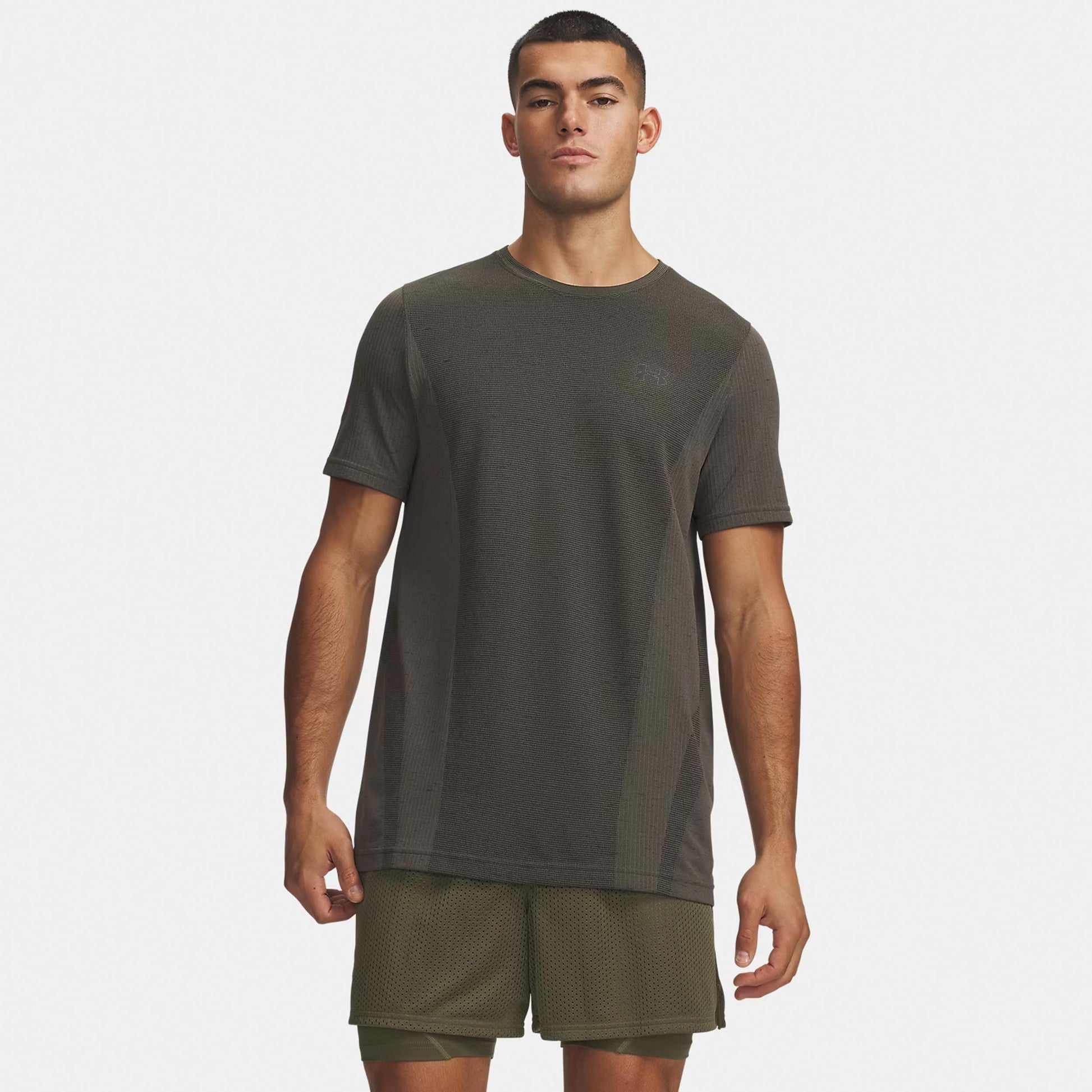 Under Armour Vanish Seamless T-shirt Heren - groen, zwart