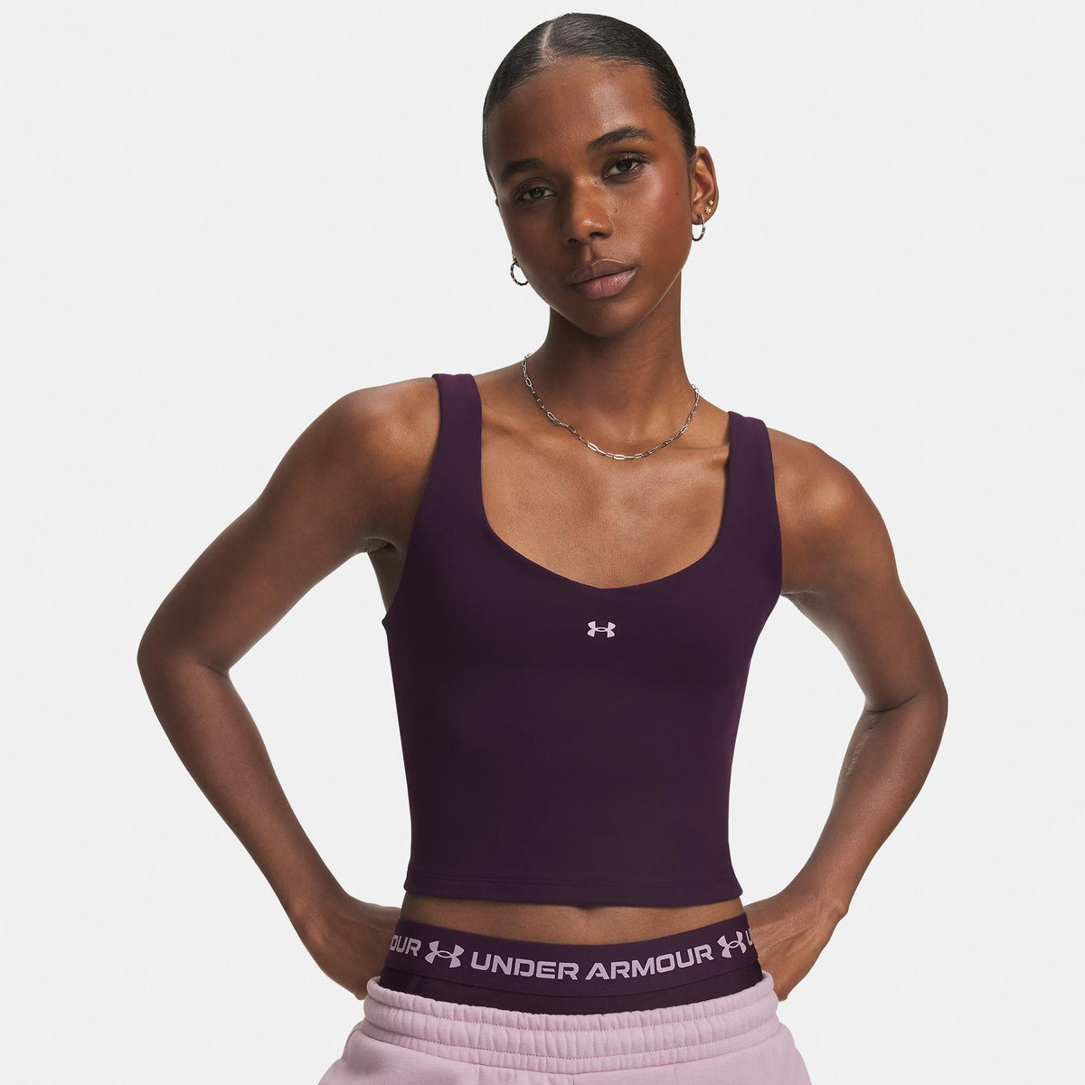 Under Armour Motion  Tanktop Dames - lila, oud roze