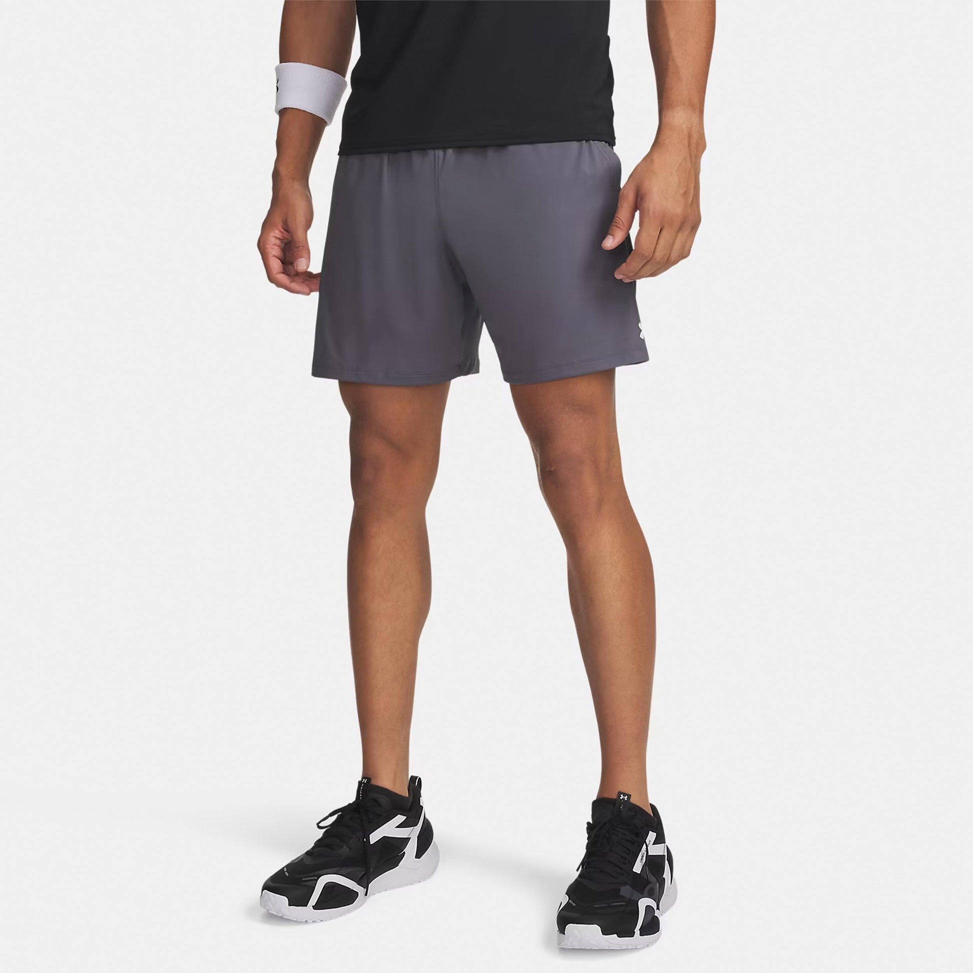 Under Armour Tech Vent 7in   Shorts Heren - grijs, wit