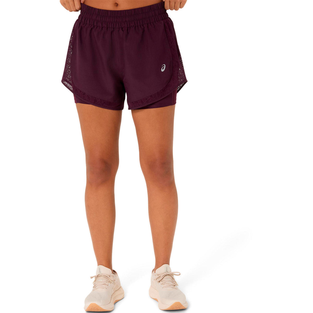 ASICS Nagino  Hardloopshorts - wijnrood