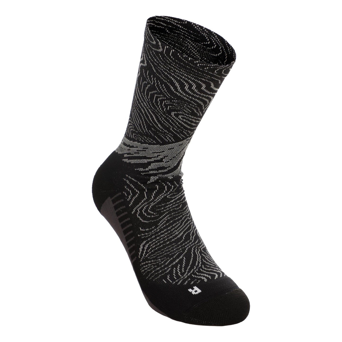 ASICS Fujitrail Graphic Crew  Hardloopsokken - zwart, grijs