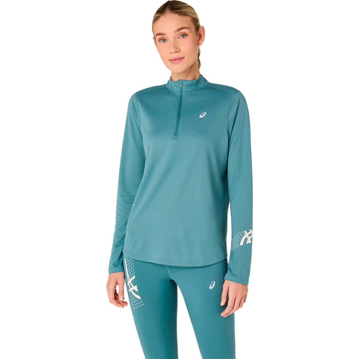 ASICS Icon 1/2 Zip  Hardloopshirt - turkoois