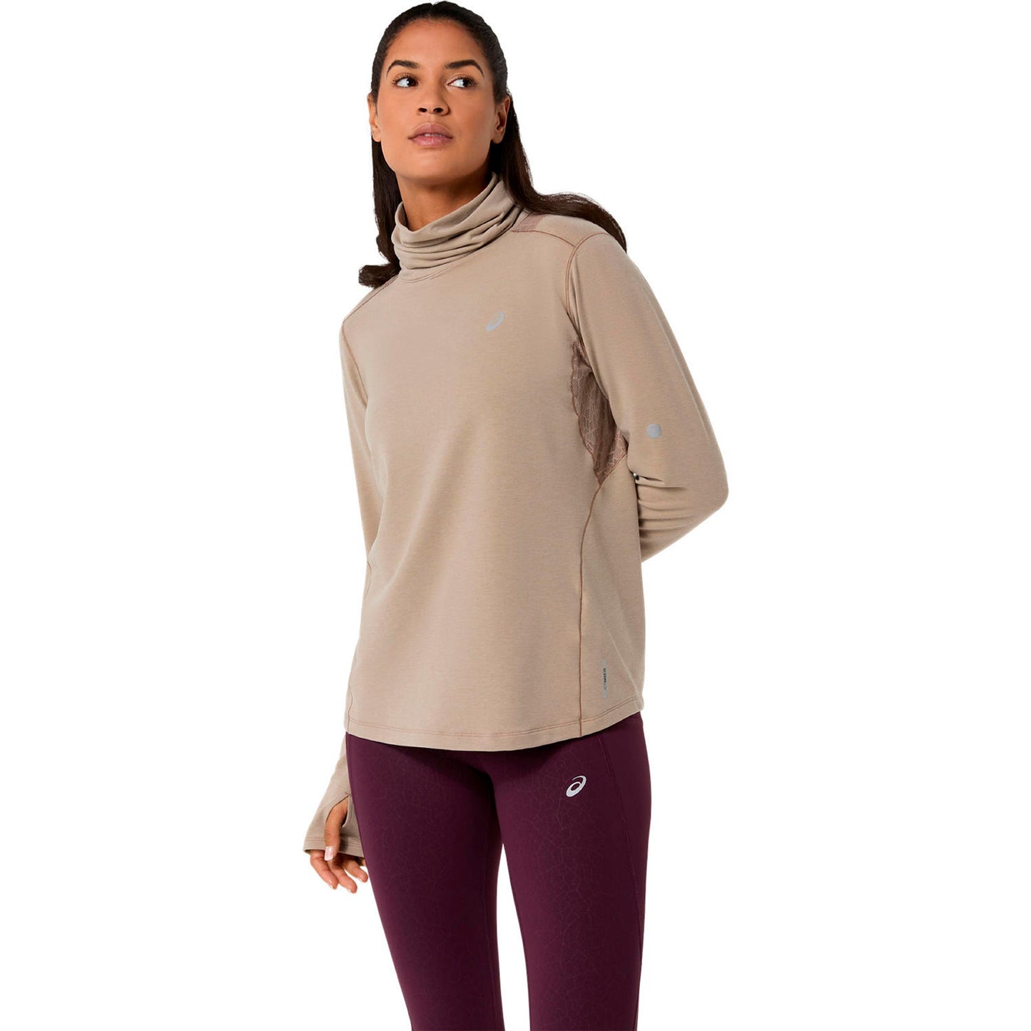 ASICS Nagino Winter  Hardloopshirt - beige