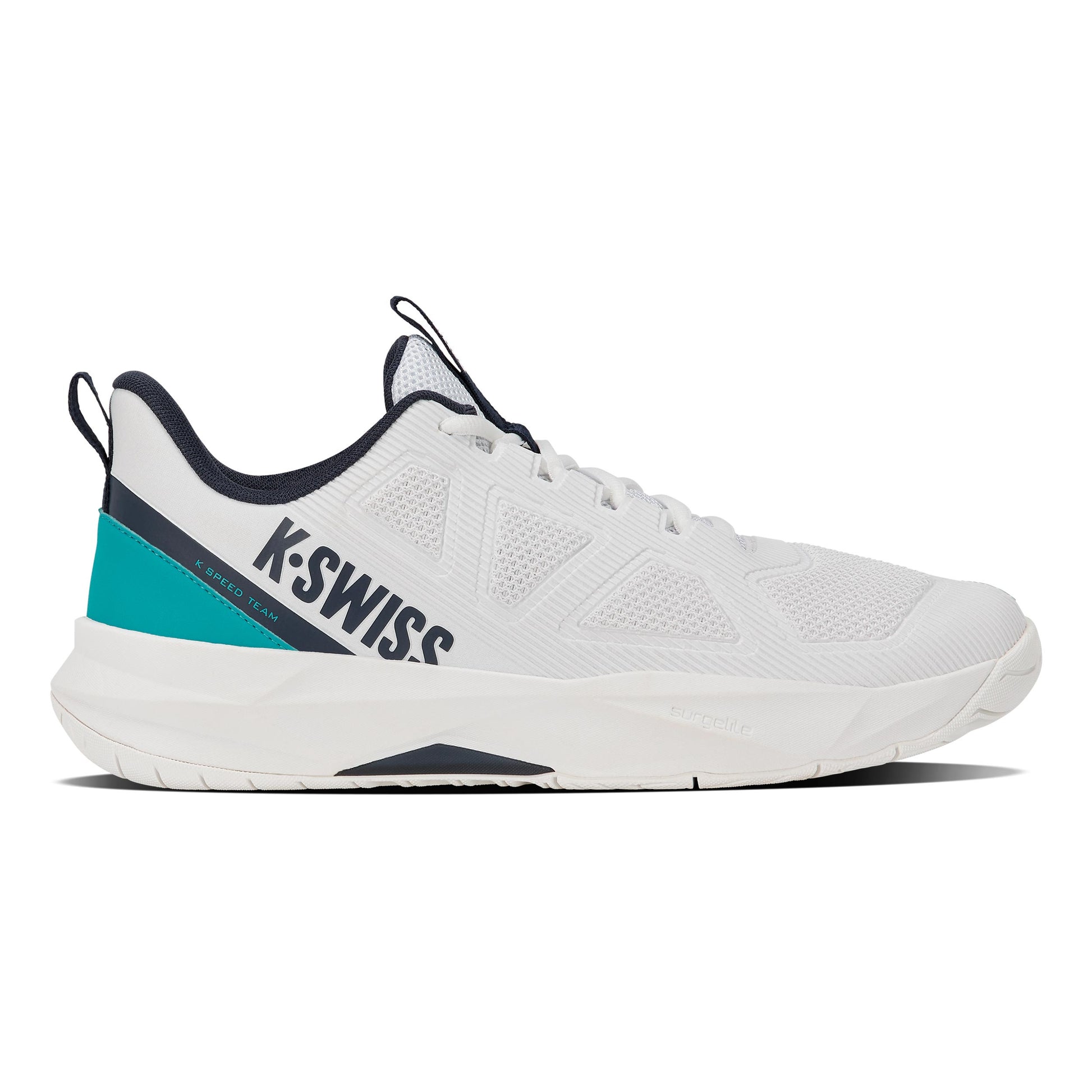 K-Swiss K-Speed Team Allcourt schoen Heren - wit, turkoois