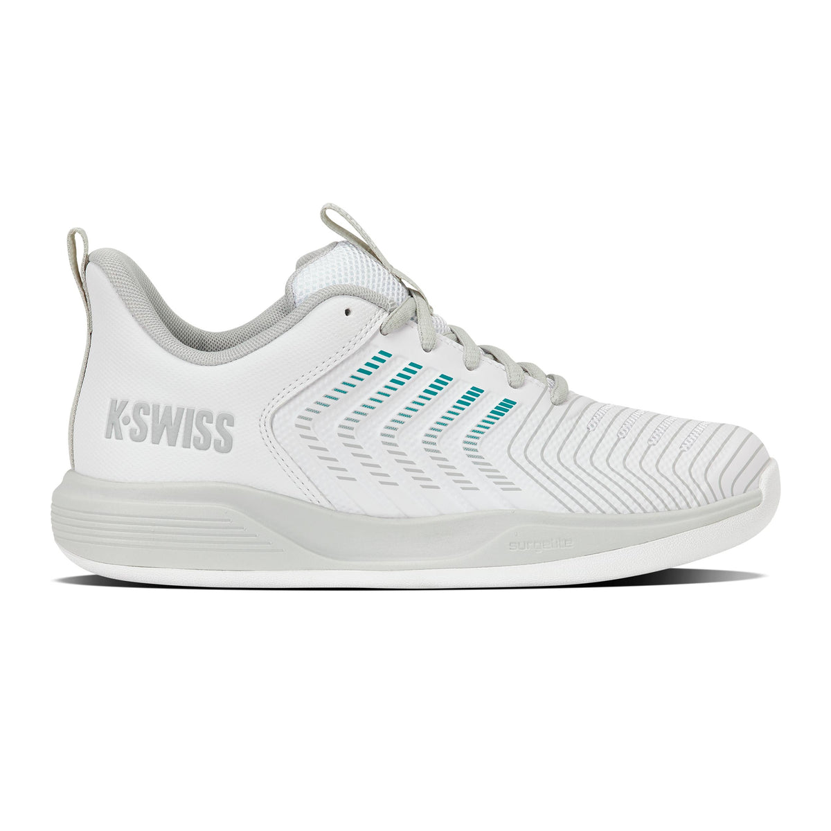K-Swiss Ultrashot Light Tennisschoen tapijt Dames - wit, turkoois