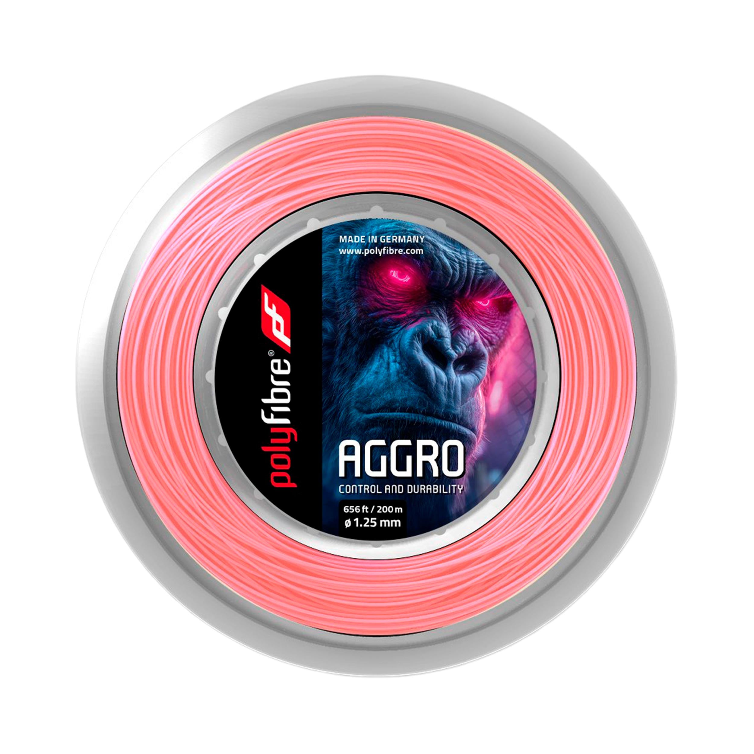 Polyfibre Aggro Rol snaren 12,2m, 200m - roze