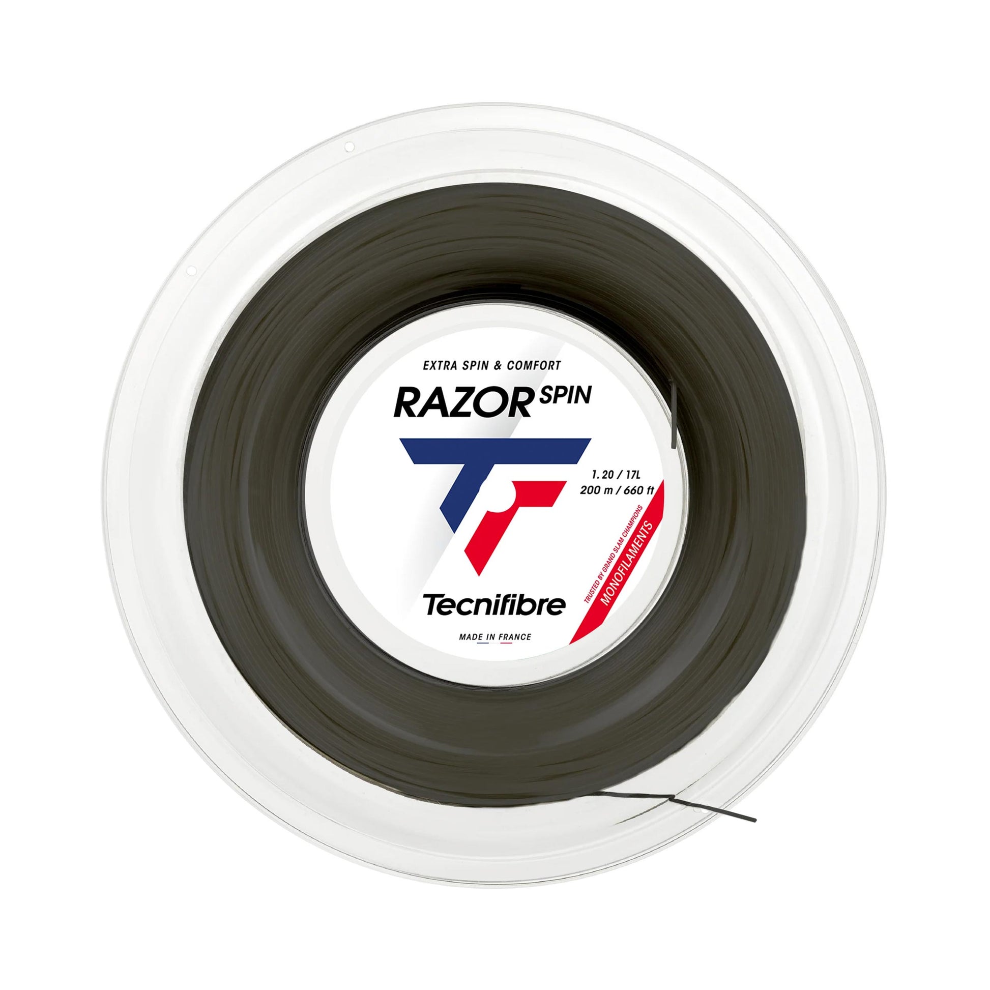 Tecnifibre Razor Spin Rol snaren 200m - zwart