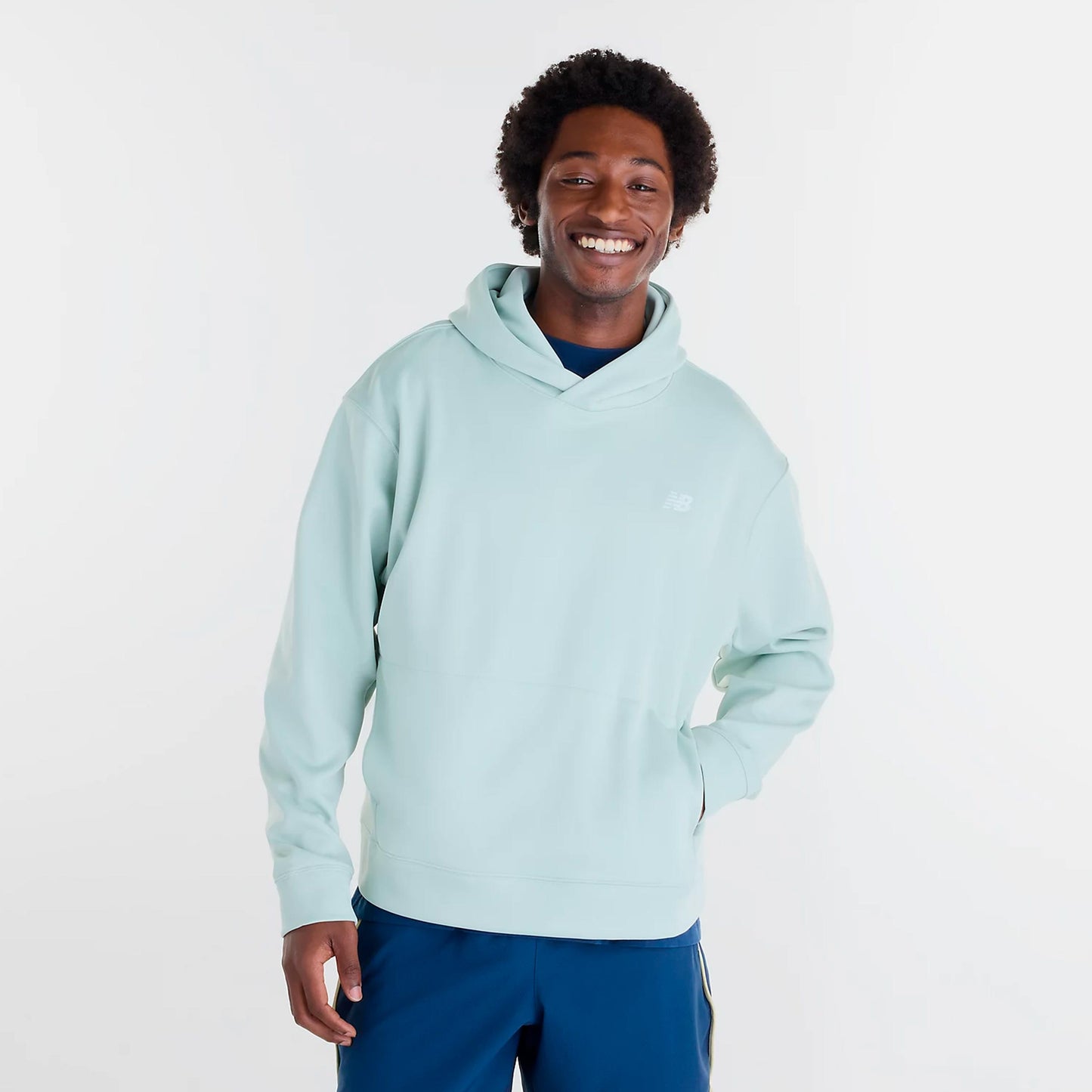 New Balance Tournament Sweater met capuchon Heren - grijsgroen