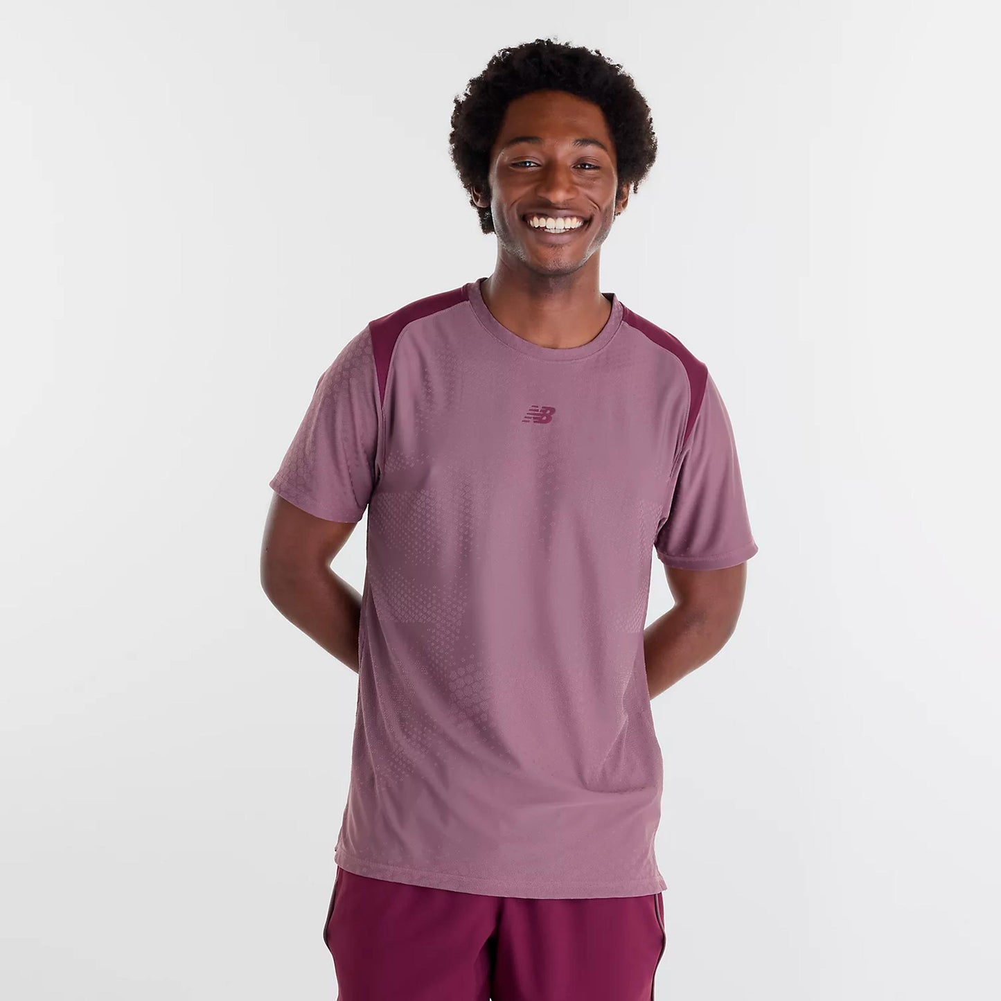New Balance Tournament T-shirt Heren - wijnrood