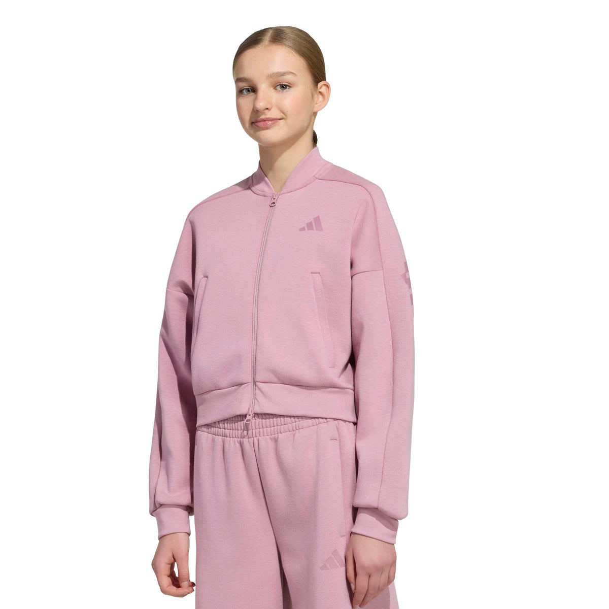 adidas 3Stripes Sportjas Meisjes - oud roze