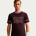 Court Dri-Fit T-shirt Heren - wijnrood