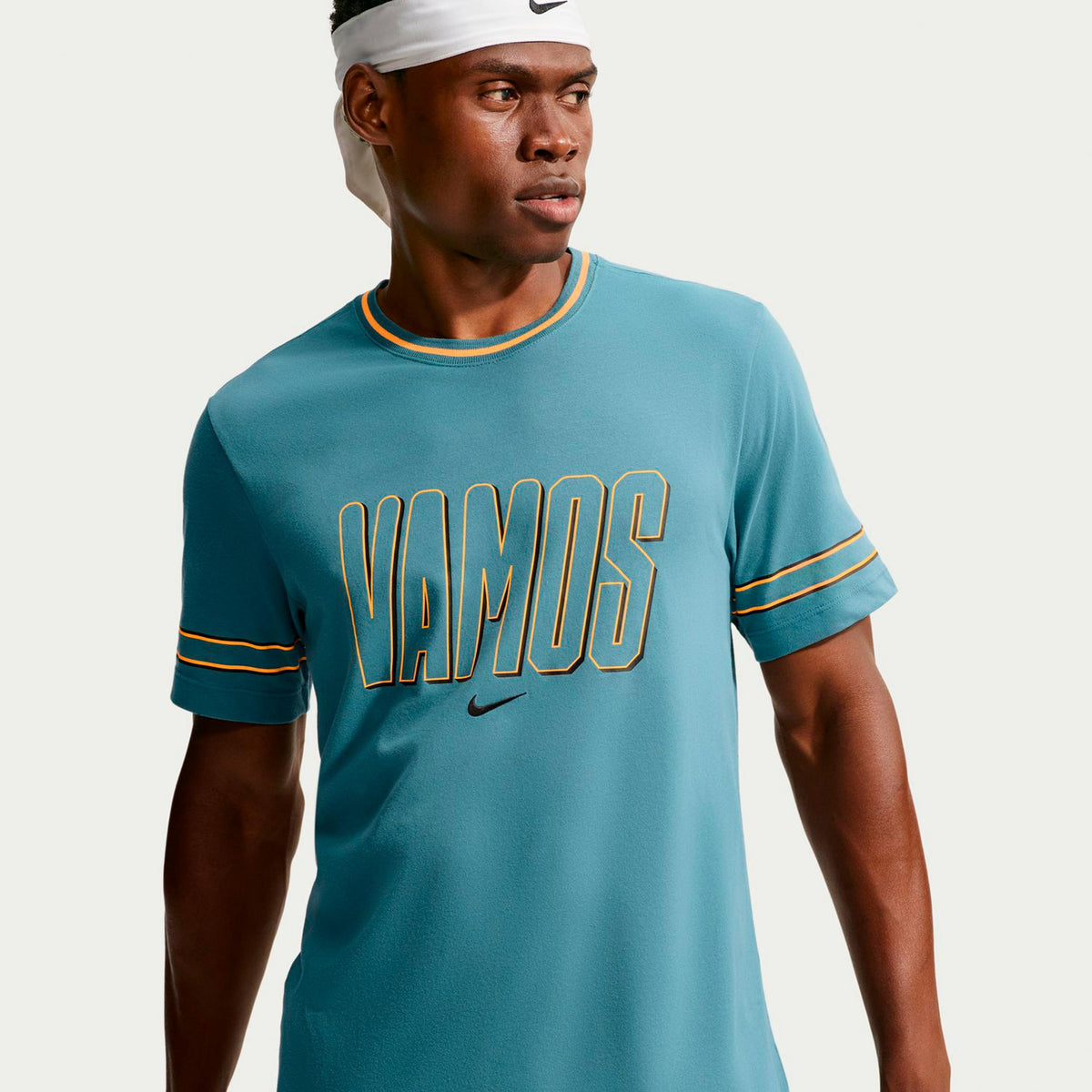 Nike Court Dri-Fit T-shirt Heren - petrolblauw