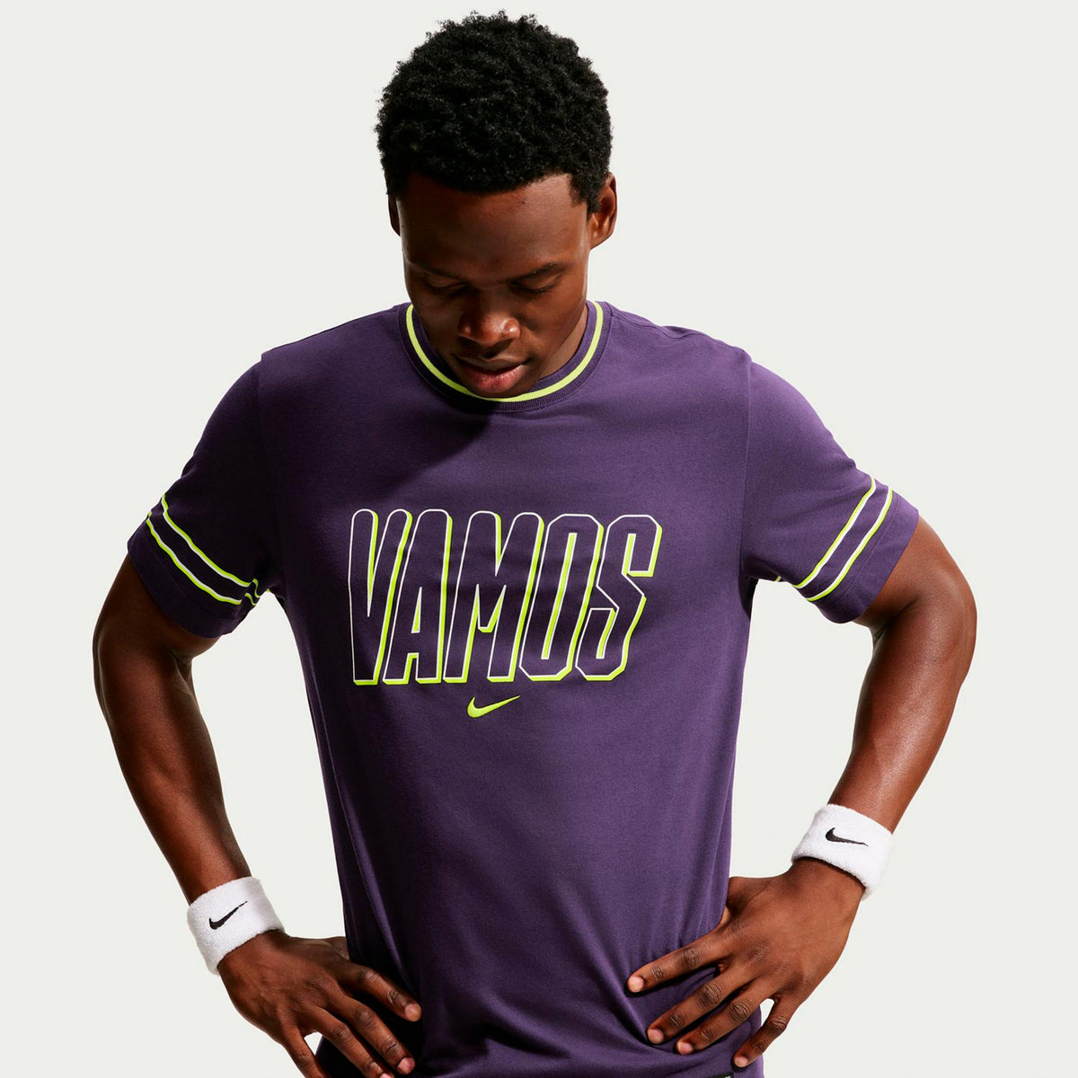 Nike Court Dri-Fit T-shirt Heren - donkerpaars