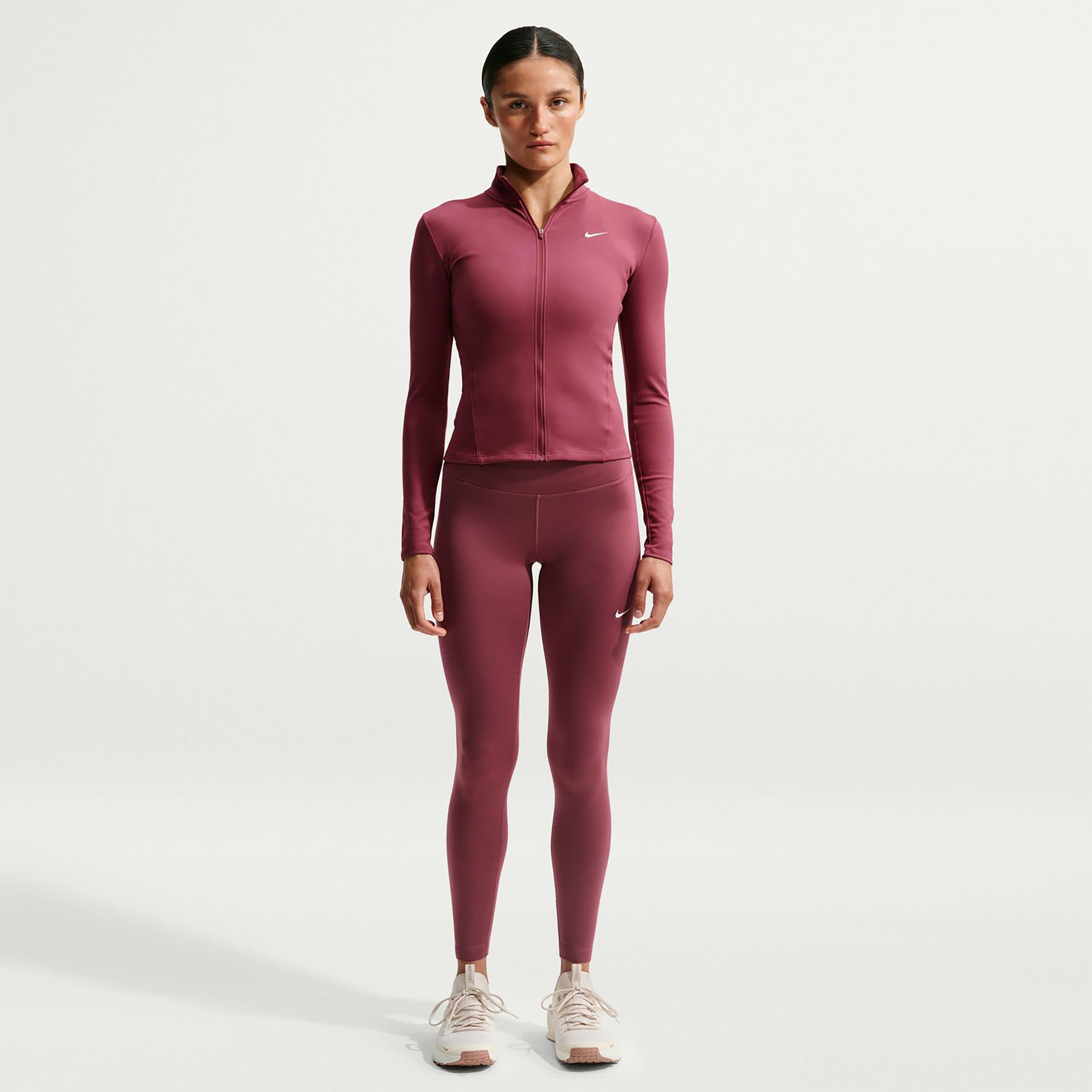 Nike One Fitted Trainingsjack Dames - mauve