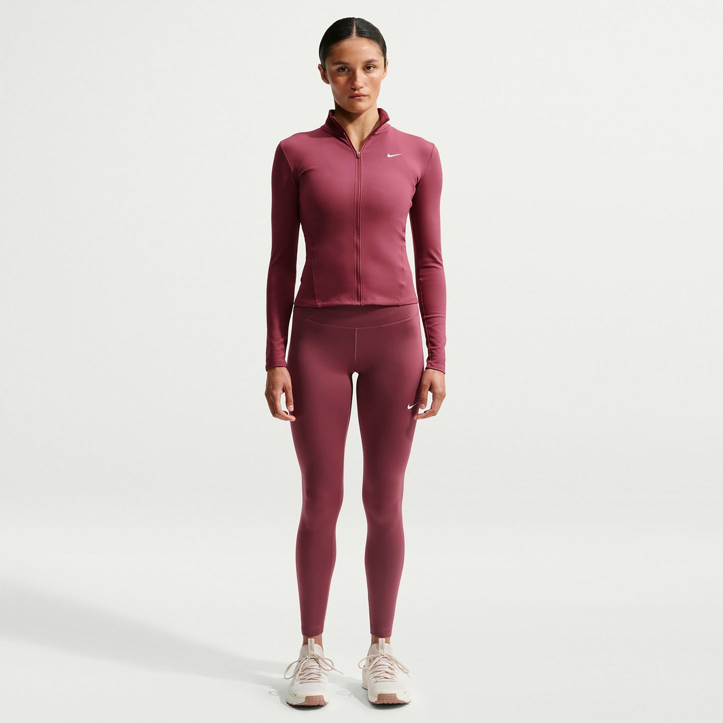 Nike One Fitted Trainingsjack Dames - mauve