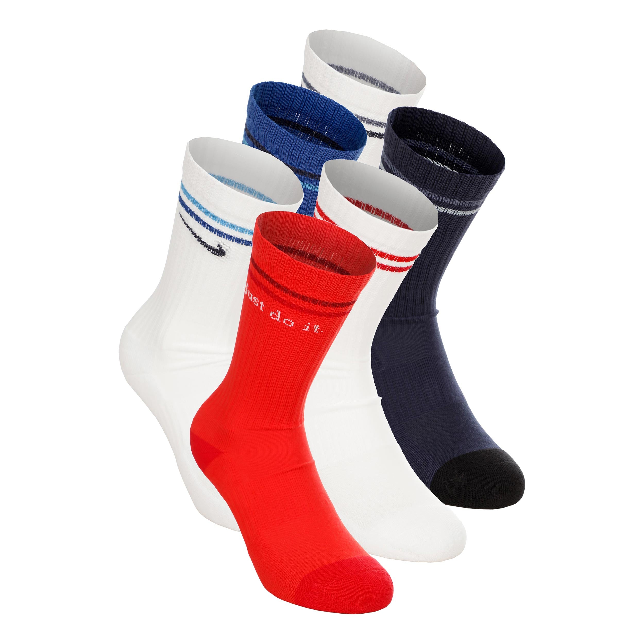 Nike Elevated Crew Tennissokken Verpakking 6 stuks Kinderen - veelkleurig, wit